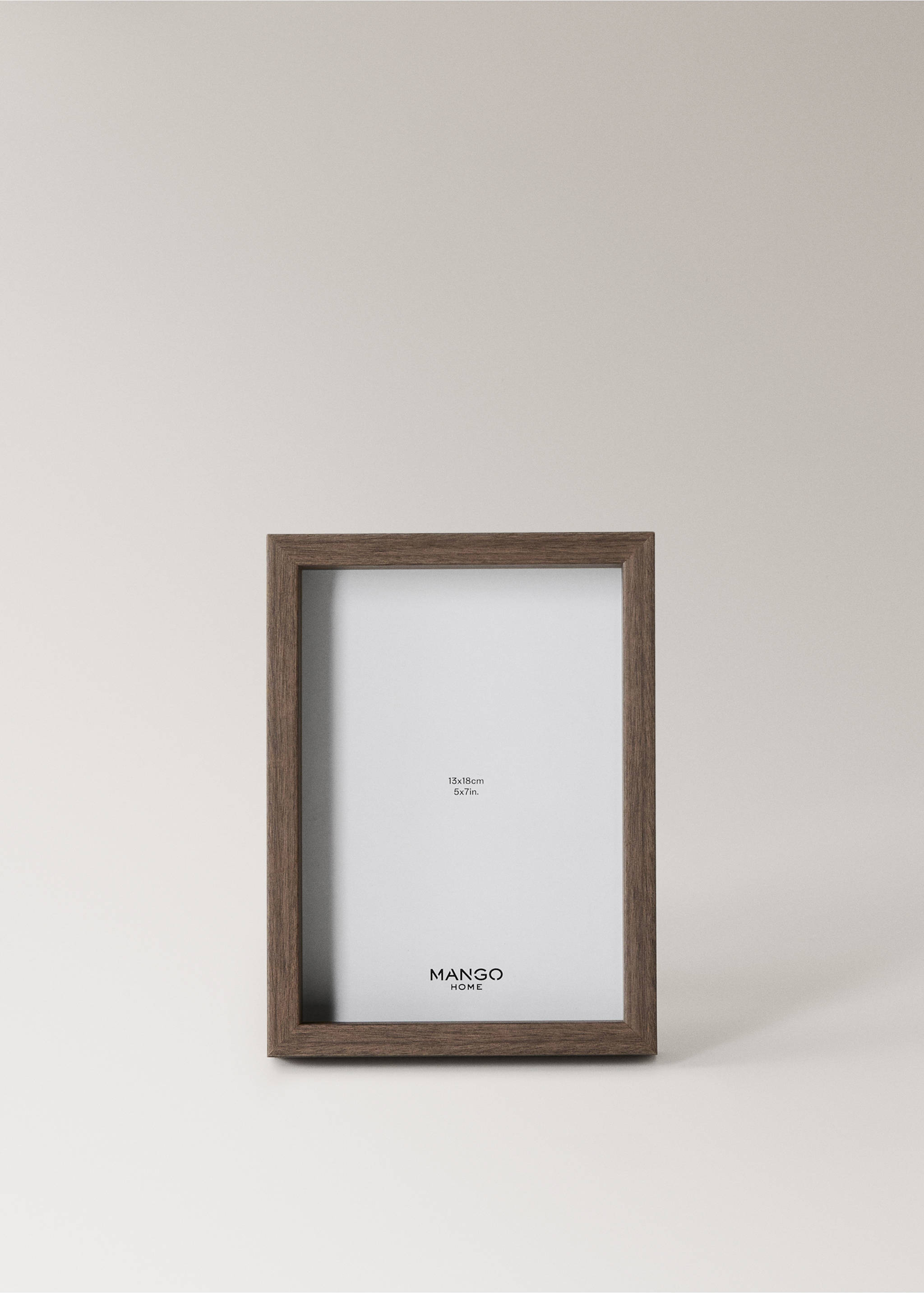 Újrahasznosított anyagból készült fotókeret - Termék modell nélkül, Barna. Ref: 17011545-00.