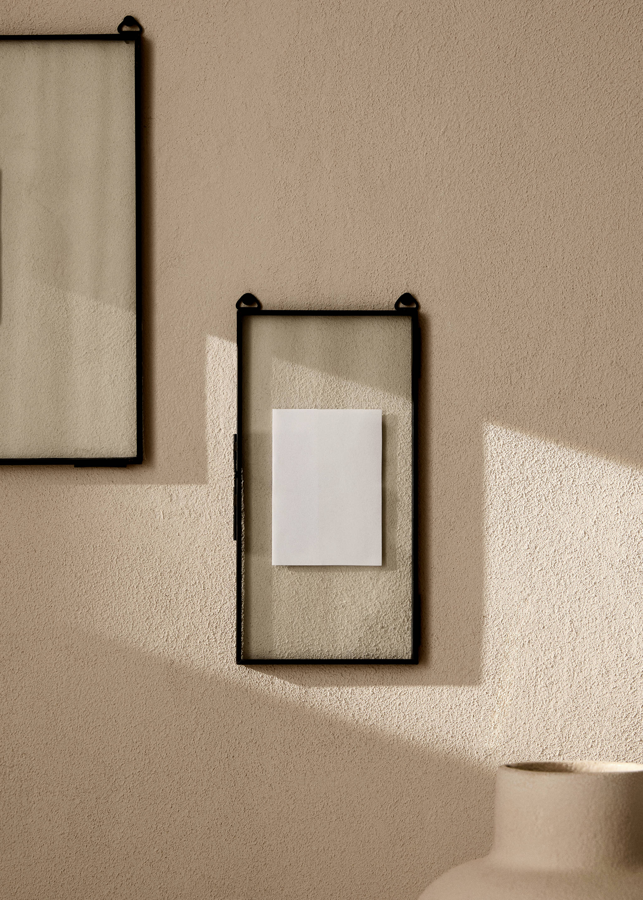 Langwerpige lijst met metalen rand - Overzichtstekening