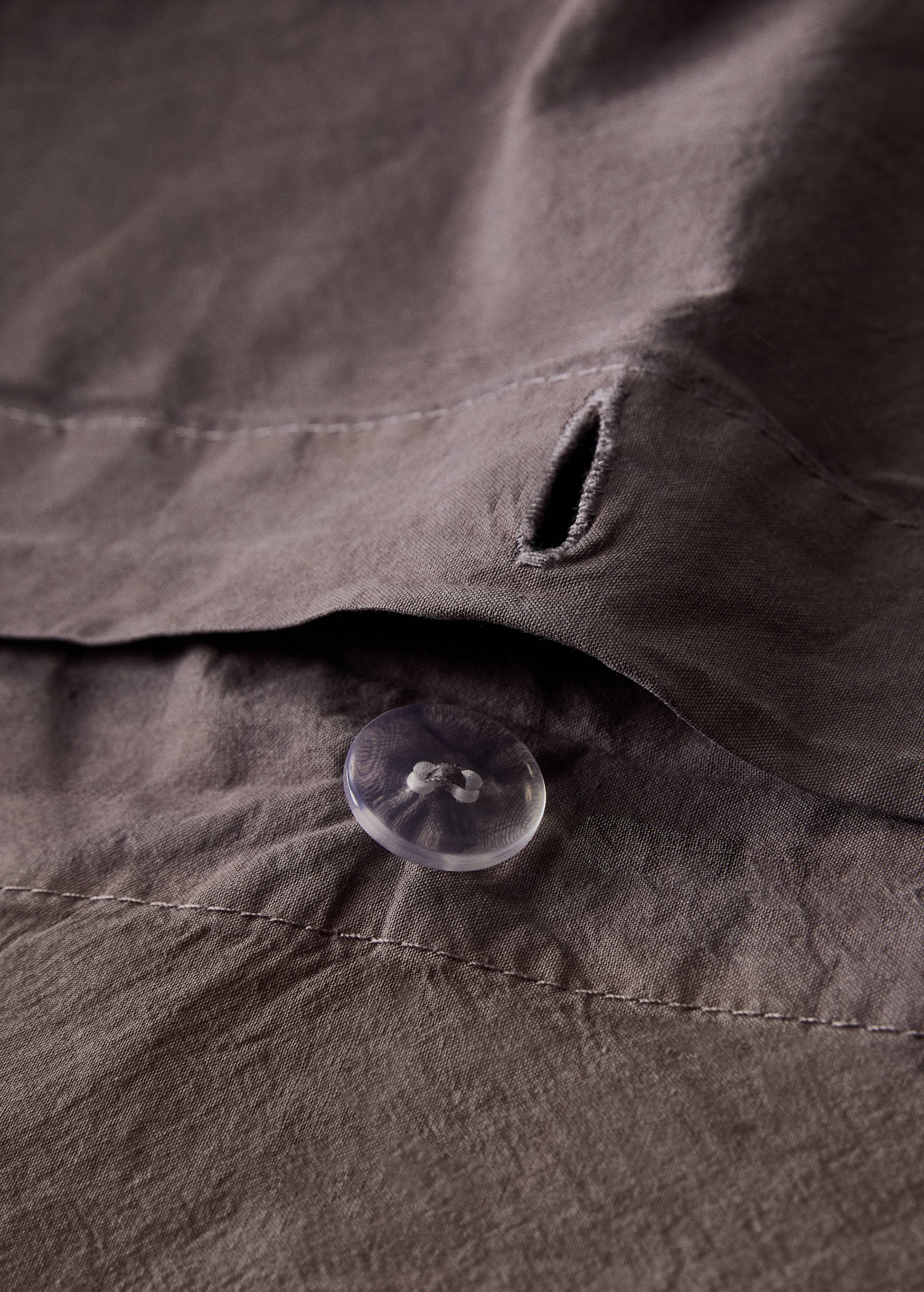 Percale cotton waffle duvet cover King bed - Details of the article 1