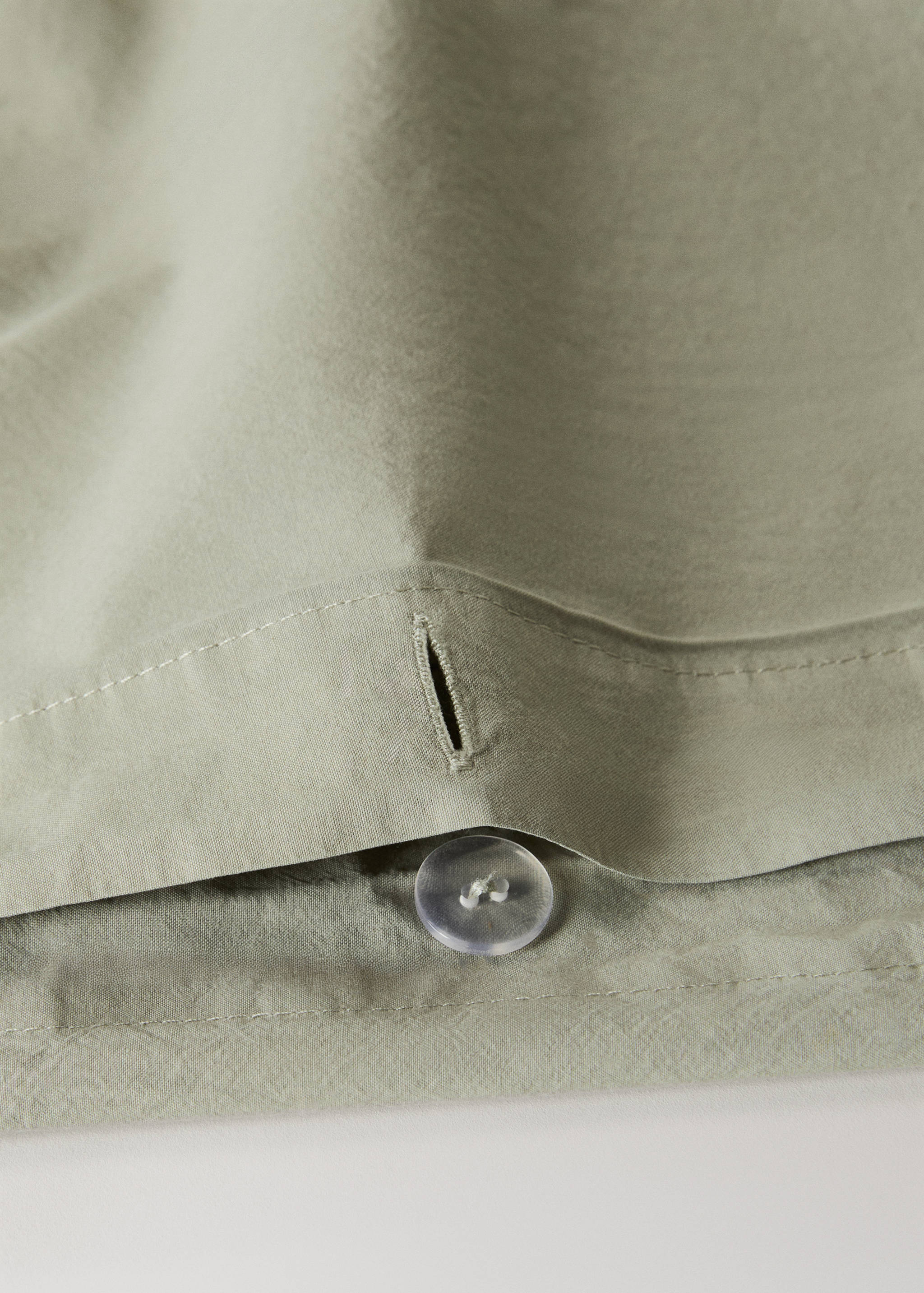 Percale cotton waffle duvet cover for 135/140 cm bed - Details of the article 1