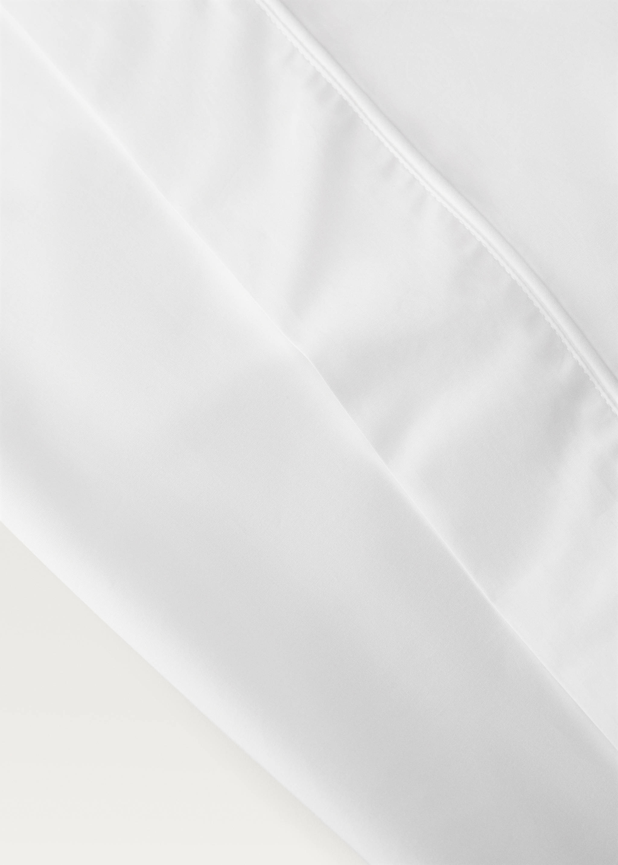 500-thread count cotton percale duvet cover with rounded piping detail for 135/140cm bed - Details of the article 3