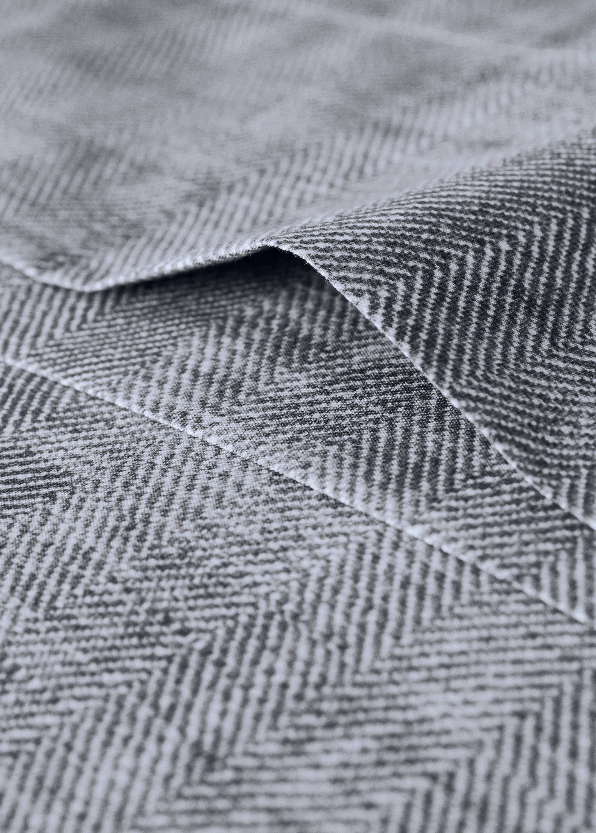 Kussensloop van perkalkatoen met visgraatprint 45x110 cm - Detail van het artikel 2