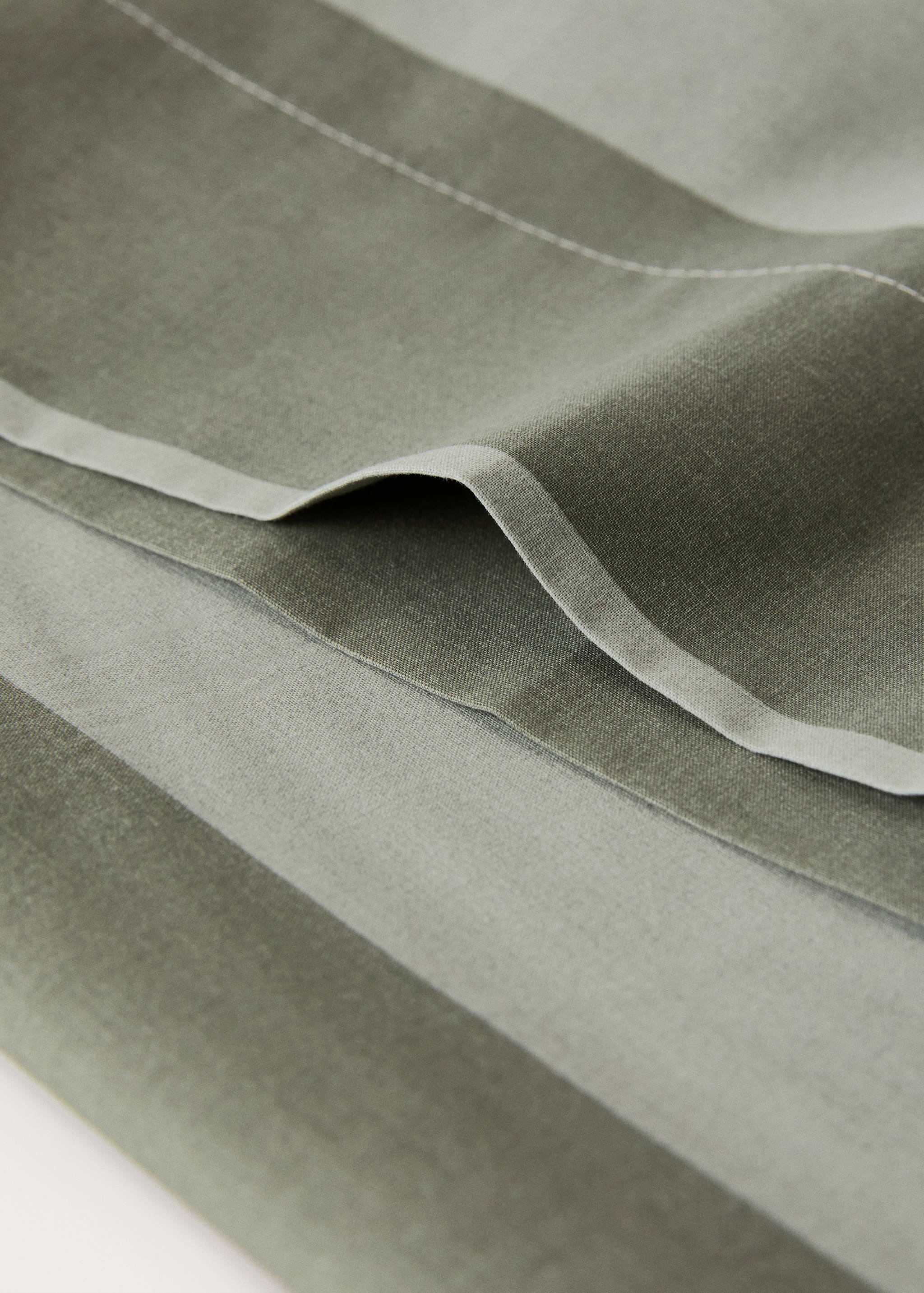 Percale cotton striped pillowcase 45x110cm - Details of the article 2