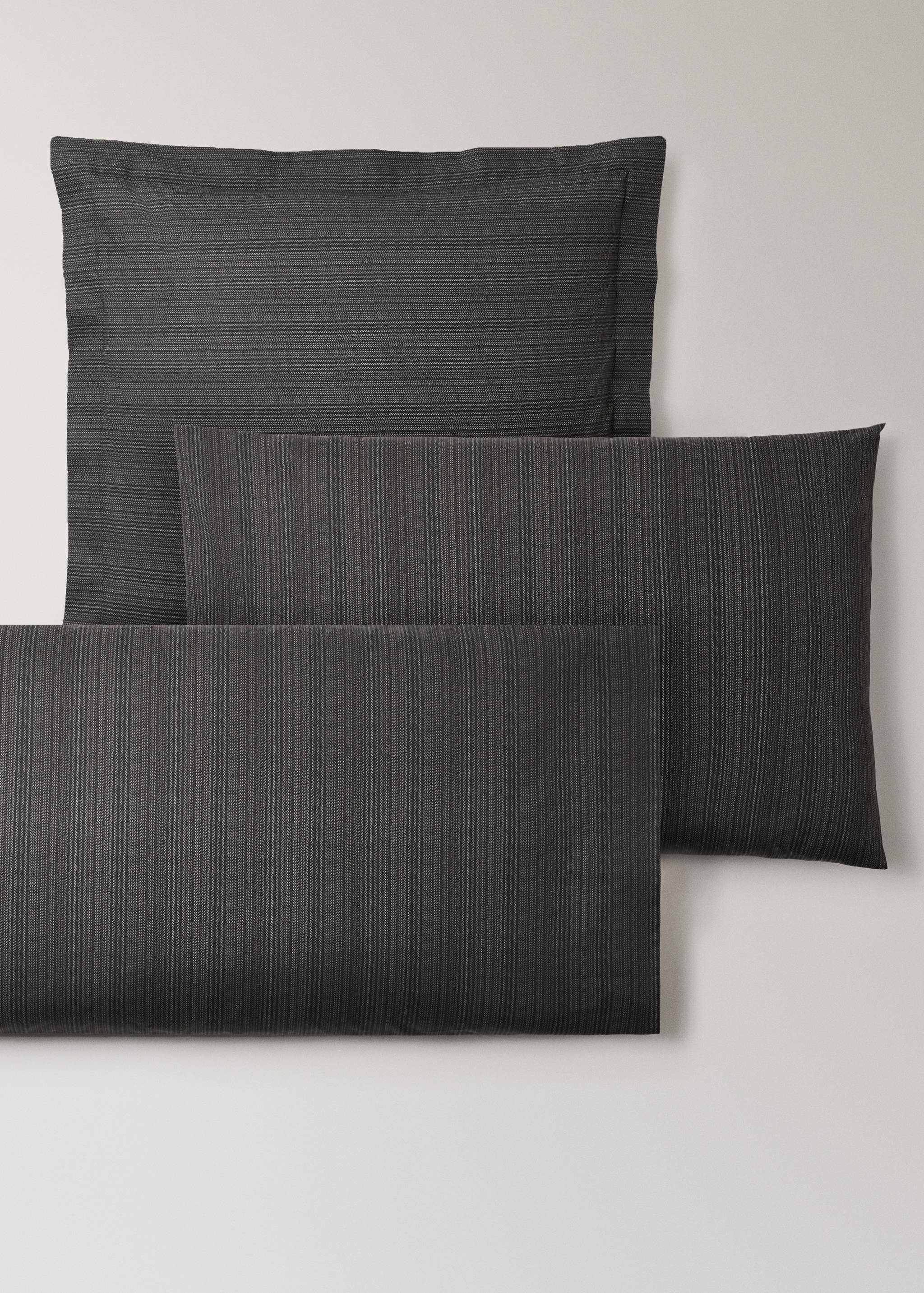 Capa de almofada de percal com estampado de alfaiataria 45x110 cm - Pormenor do artigo 3