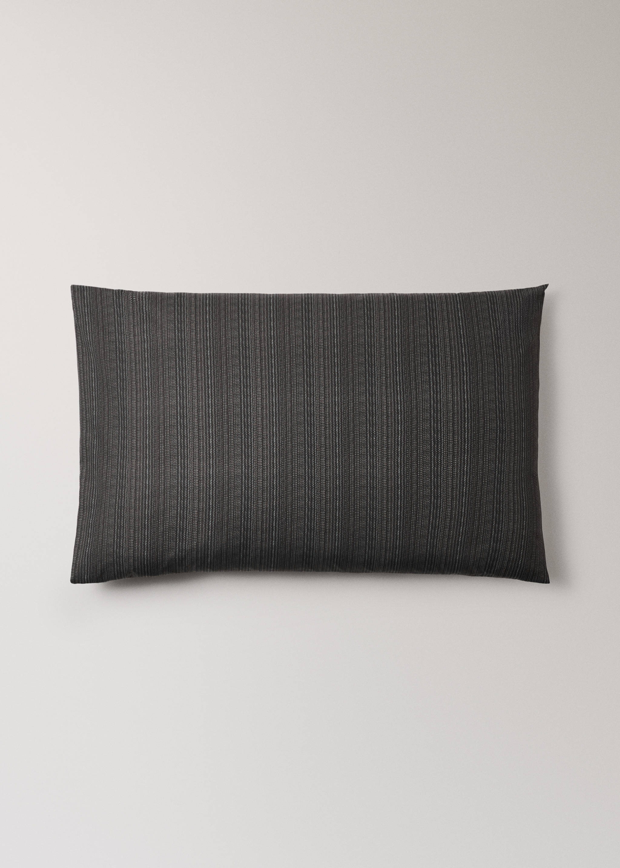 Duas capas de almofada de percal com estampado de alfaiataria 50x75 cm - Artigo sem modelo