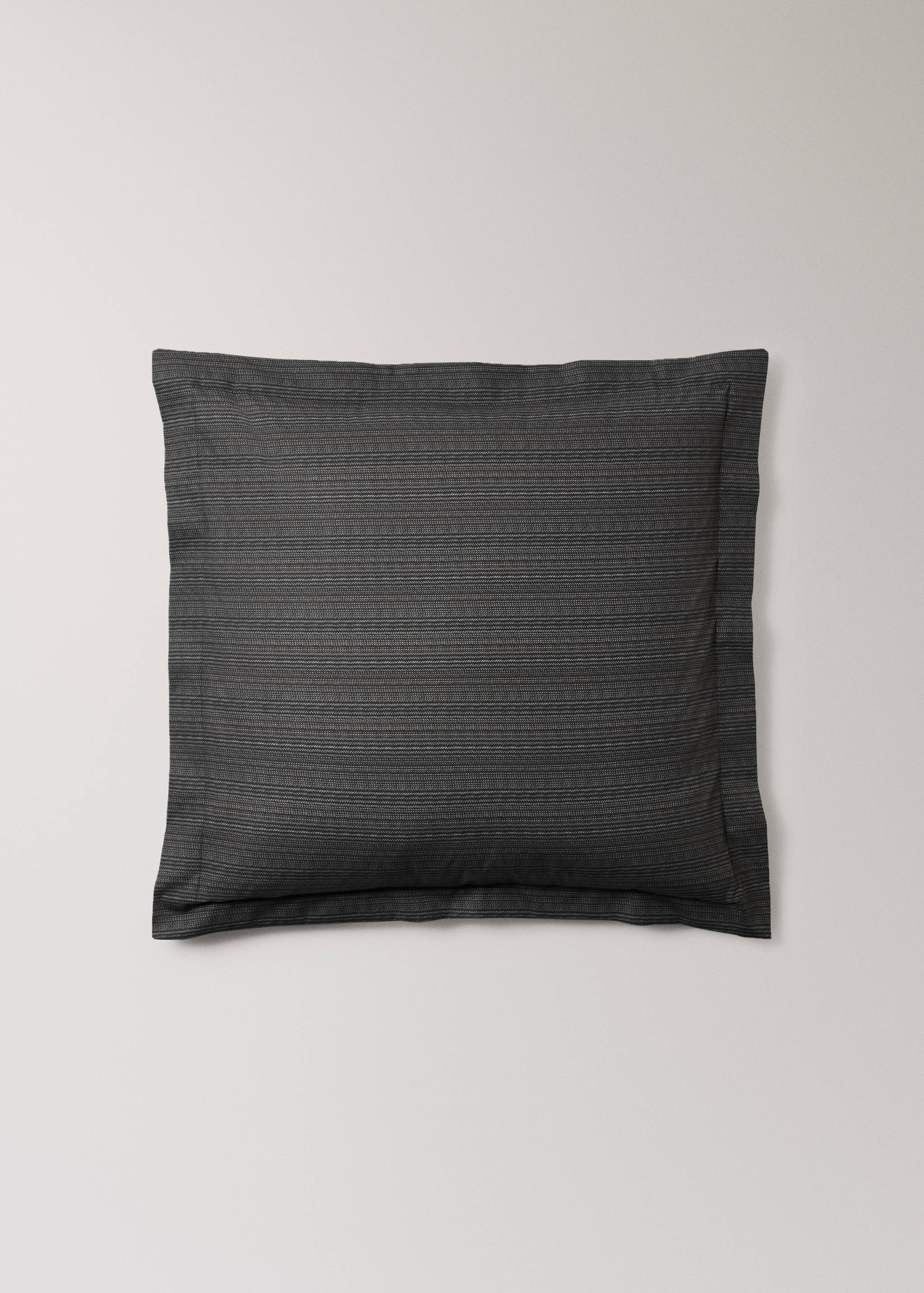 Duas capas de almofada de percal com estampado de alfaiataria 60x60 cm - Artigo sem modelo