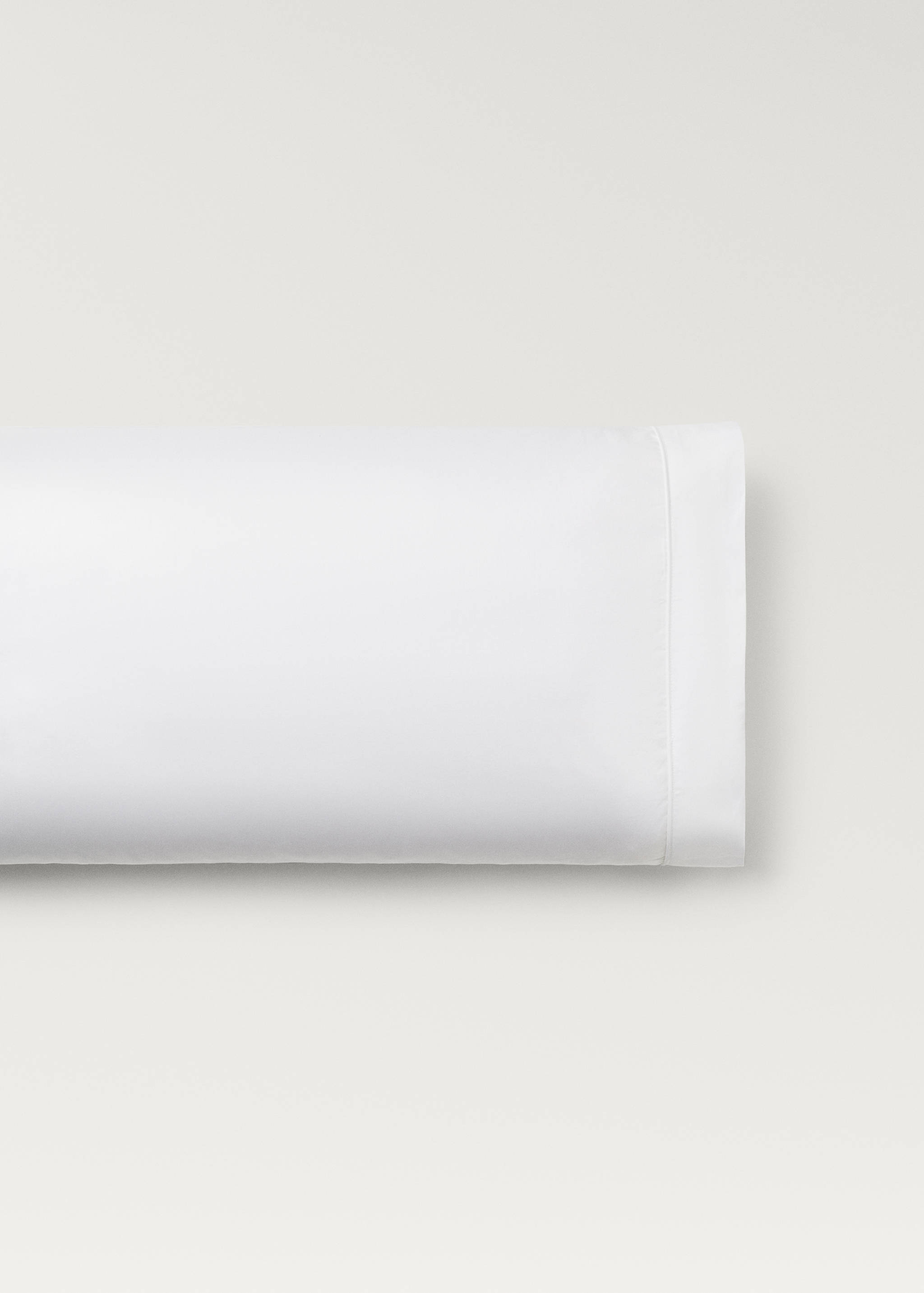 600-thread count satin cotton pillowcase, 45x110 cm - Article without model