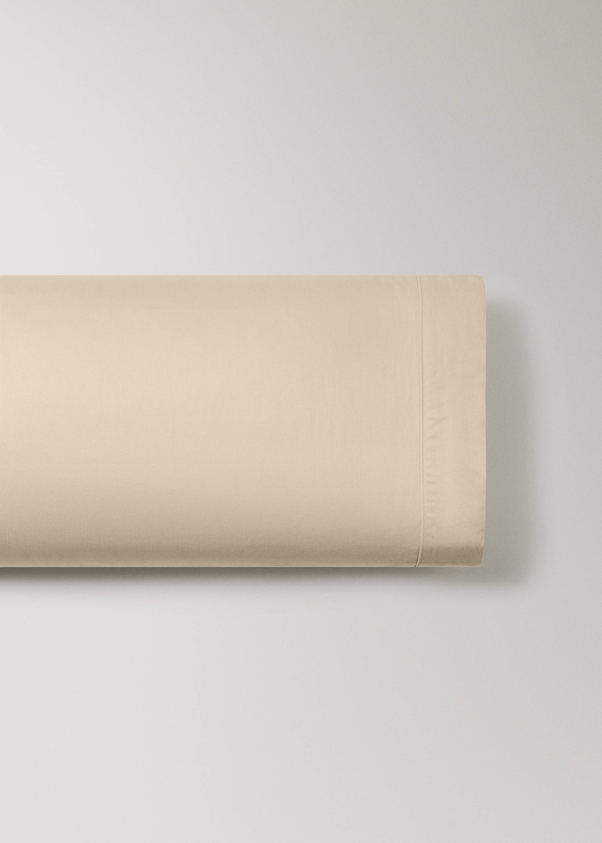 600-thread count satin cotton pillowcase, 45x110 cm - Article without model
