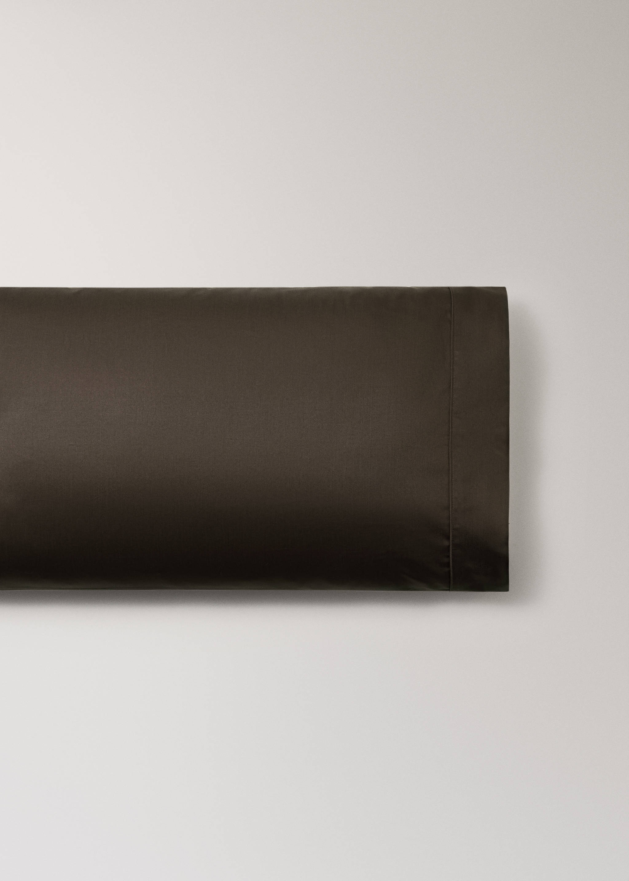 600-thread count satin cotton pillowcase, 45x110 cm - Article without model
