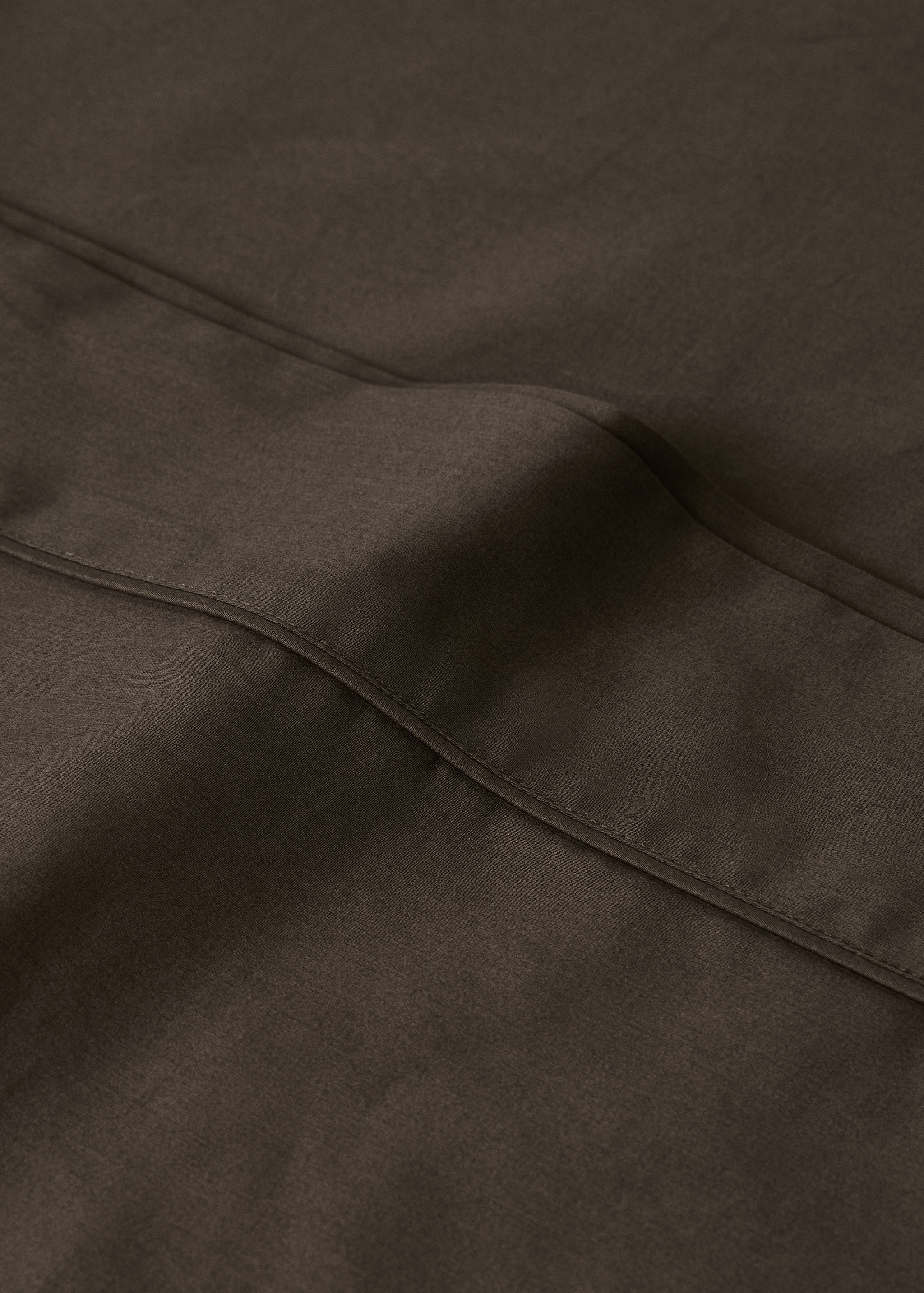 600-thread count satin cotton pillowcase, 45x110 cm - Details of the article 2