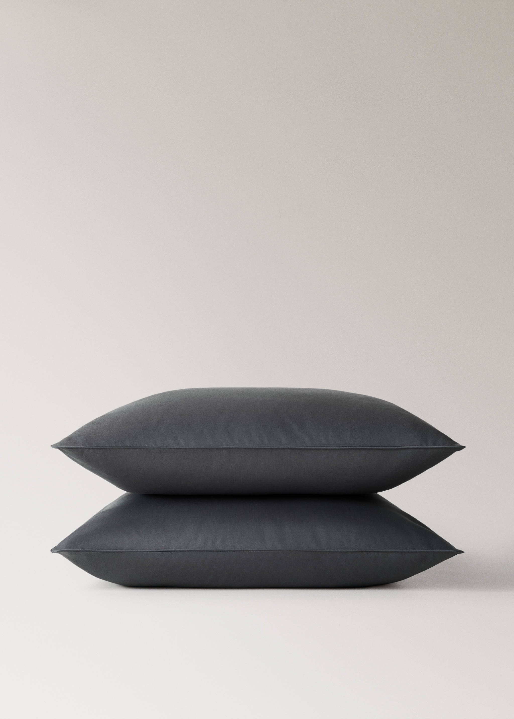 Zwei Kopfkissenbezüge aus Baumwollsatin, 600er Fadendichte, 60 x 60 cm - Detail des Artikels 3