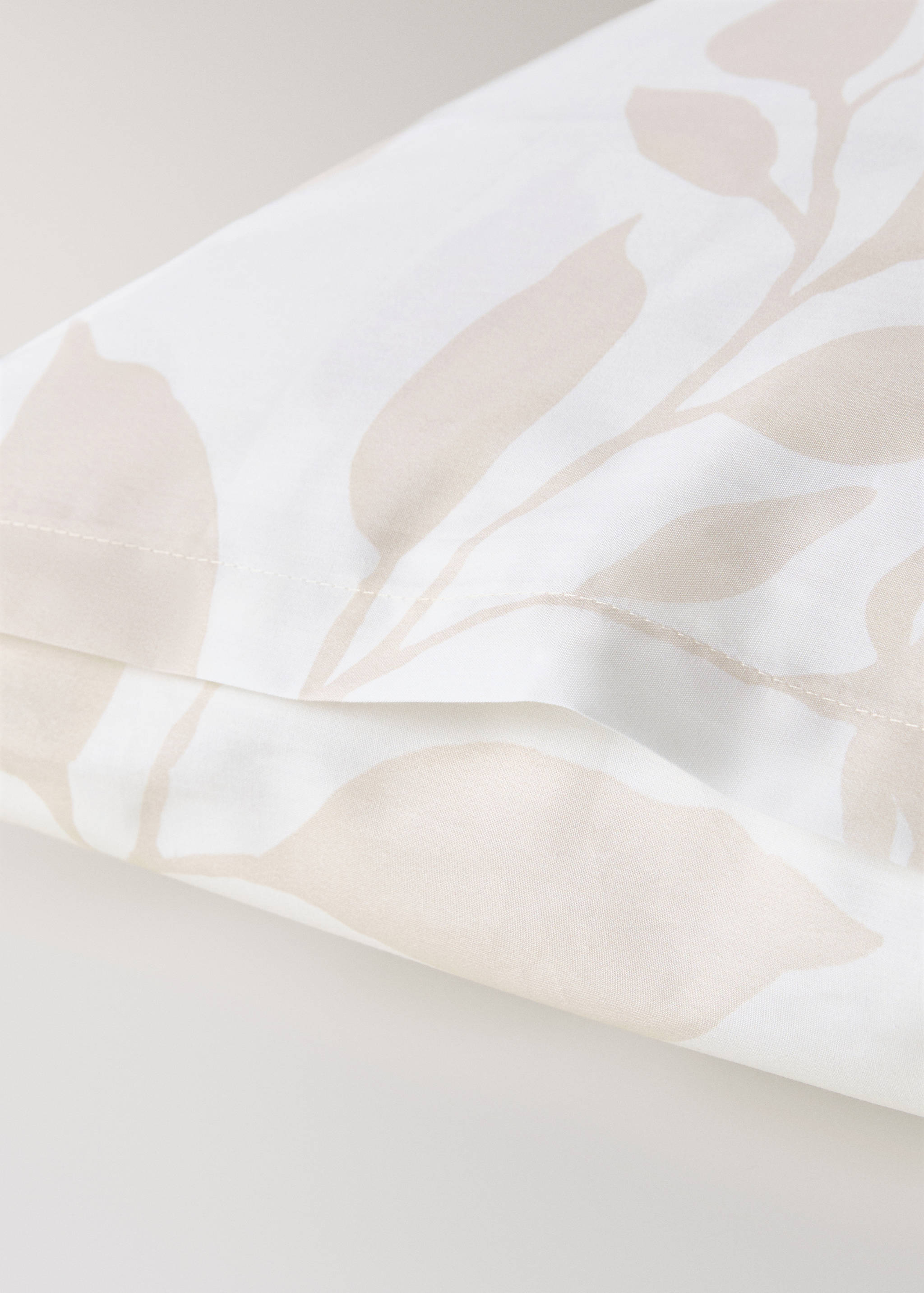 Two percale cotton floral-print pillowcases 50x75 cm - Details of the article 3