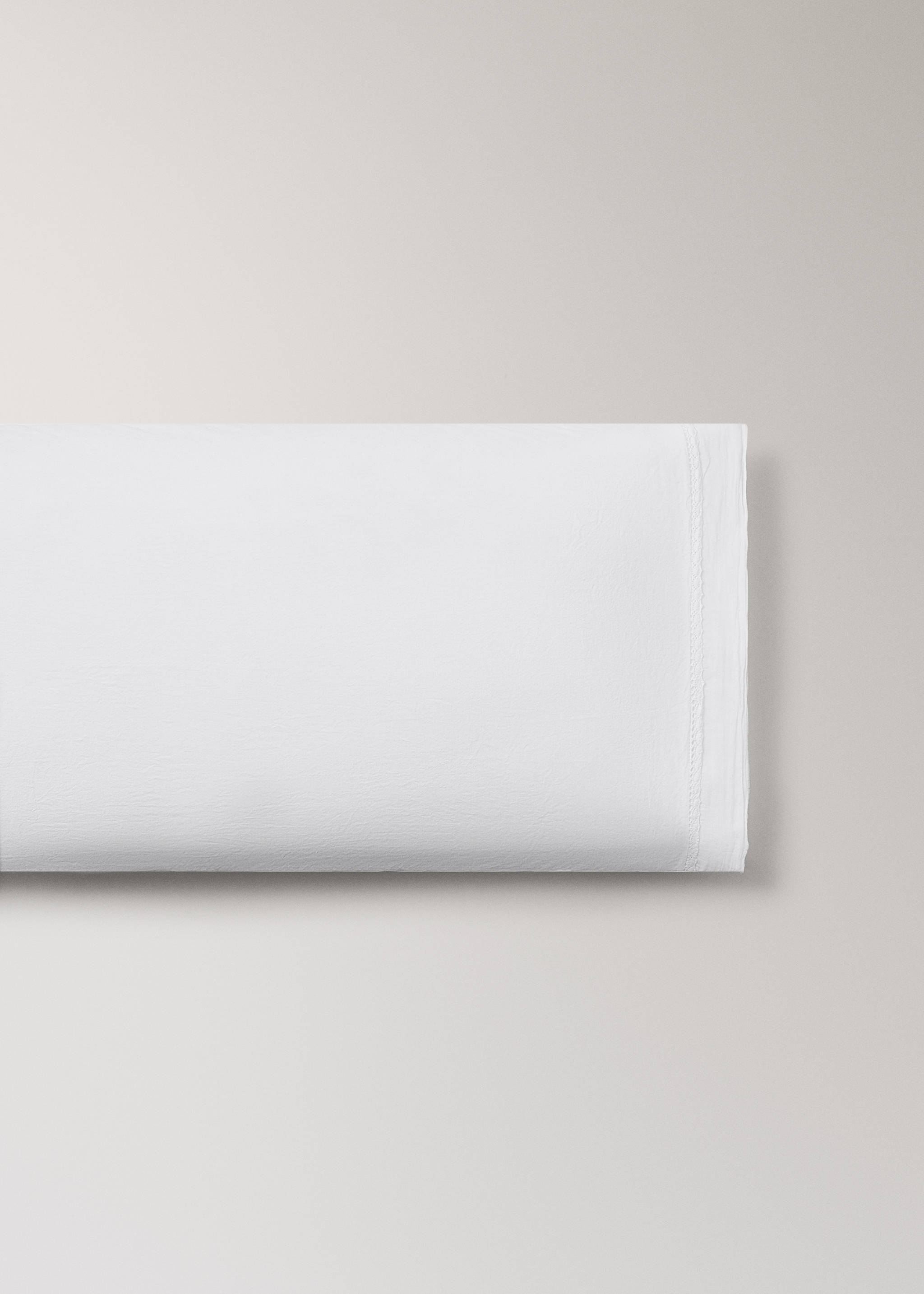 Mosott pamut gyermek párnahuzat csipkés fodorral, 45x110 cm - Termék modell nélkül