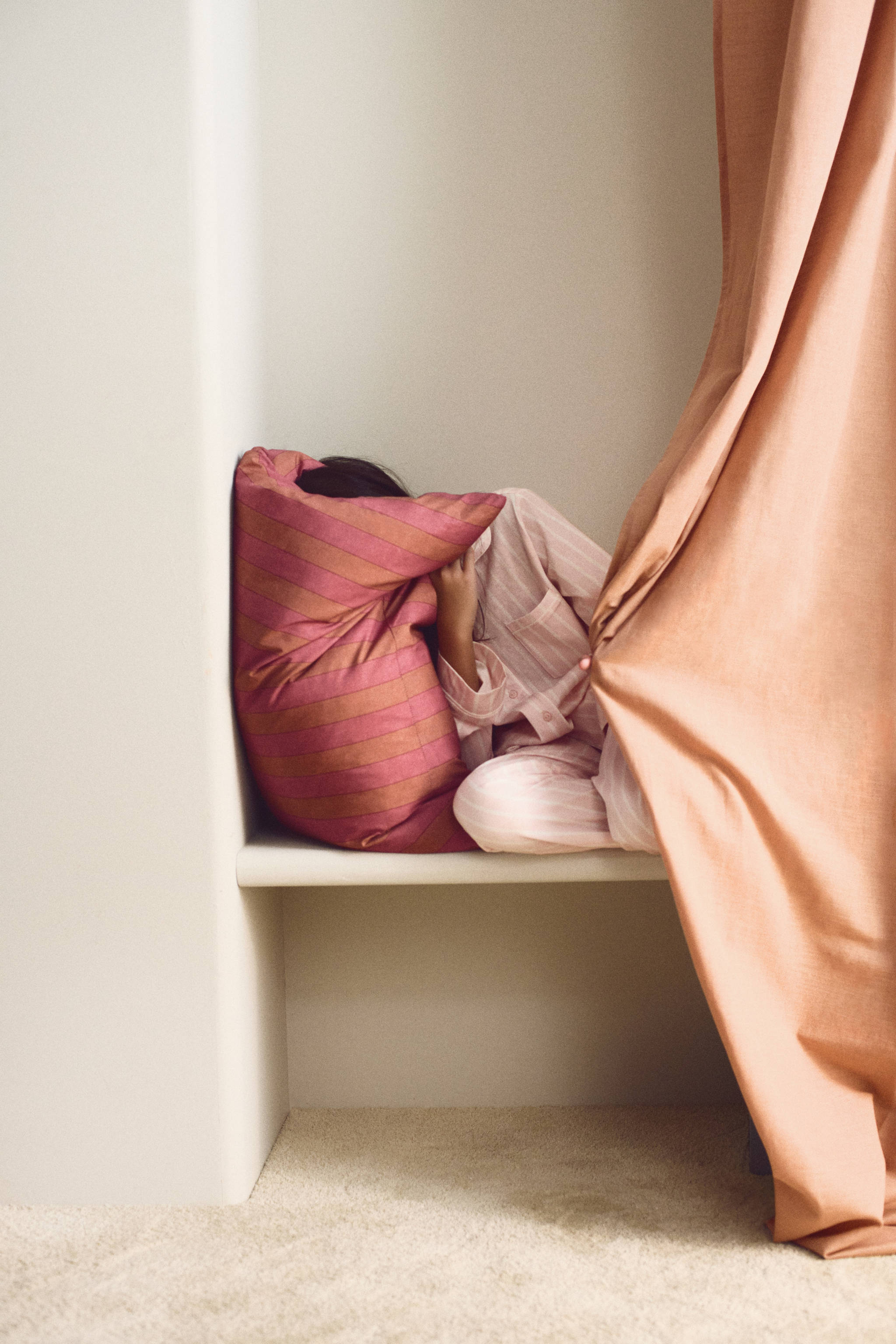 Children's striped pillowcase 50x75 cm - Details of the article 5