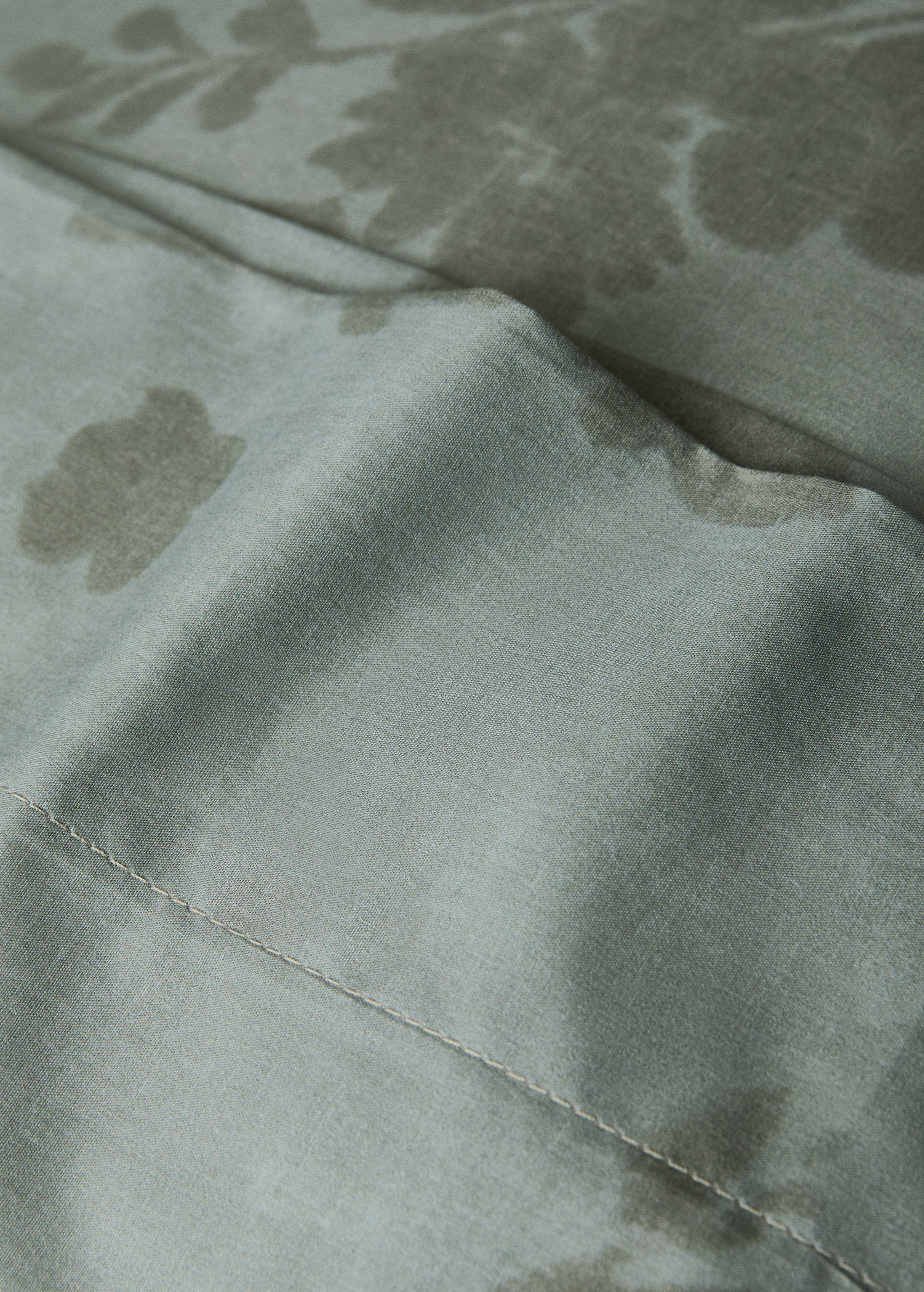 Kissenbezug aus Baumwollperkal mit 200 Fäden, verschwommene Blume, 45x110 cm - Detail des Artikels 2