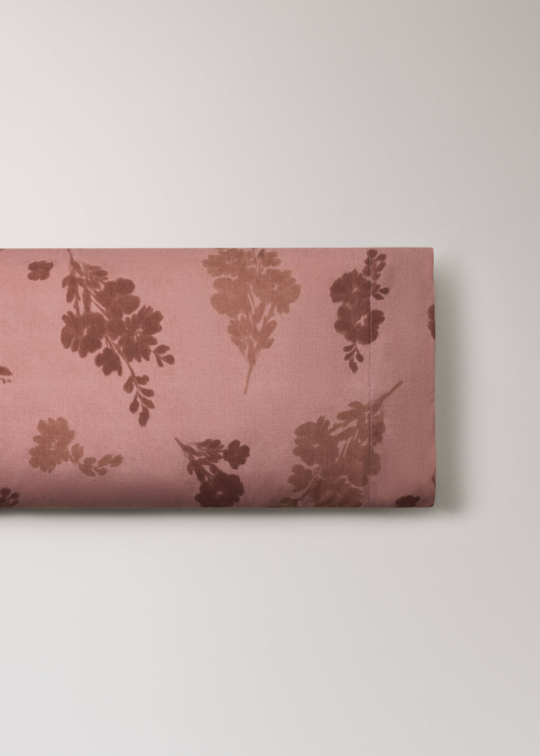 Kissenbezug aus Baumwollperkal mit 200 Fäden, verschwommene Blume, 45x110 cm - Artikel ohne Model