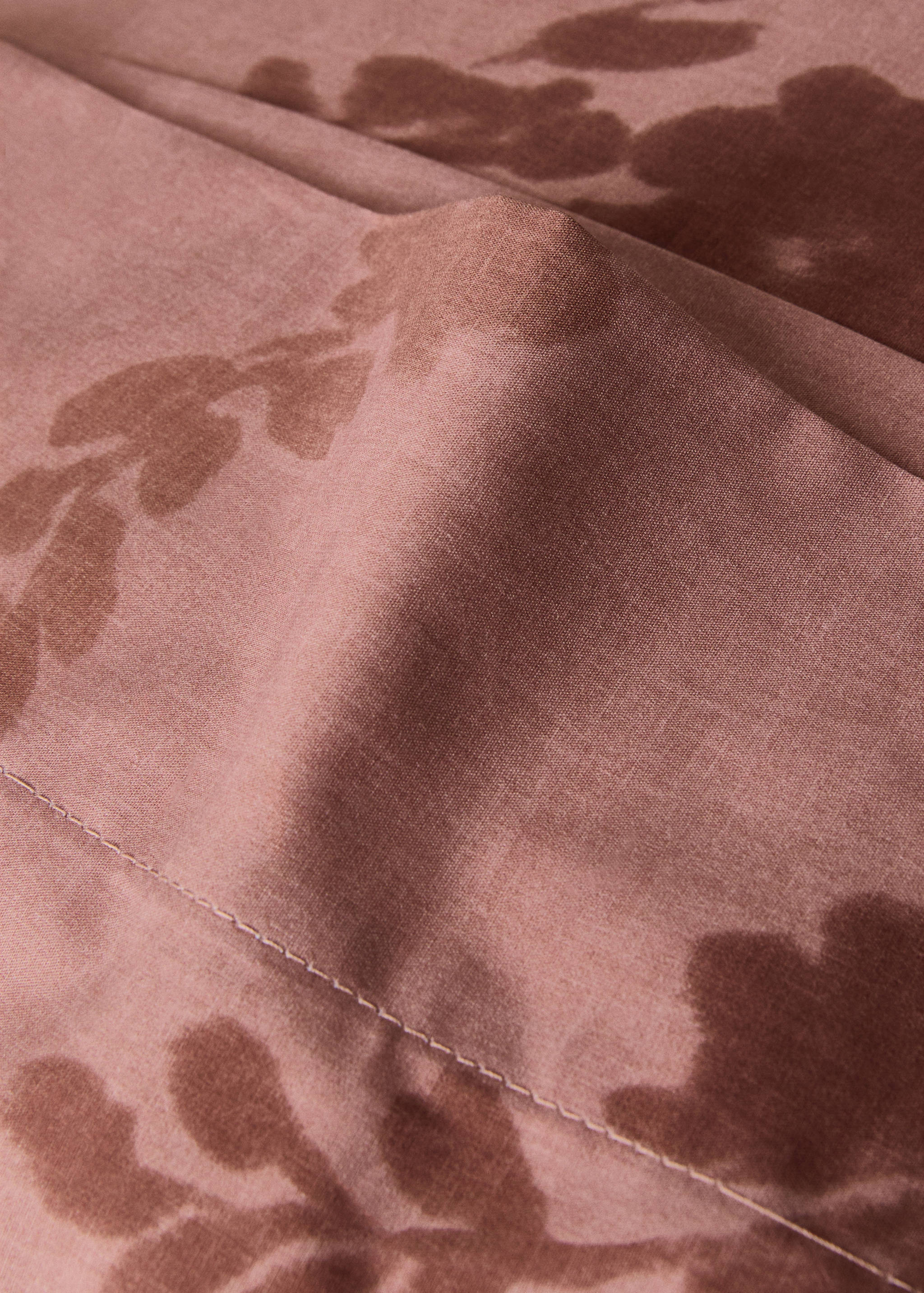 Kissenbezug aus Baumwollperkal mit 200 Fäden, verschwommene Blume, 45x110 cm - Detail des Artikels 2