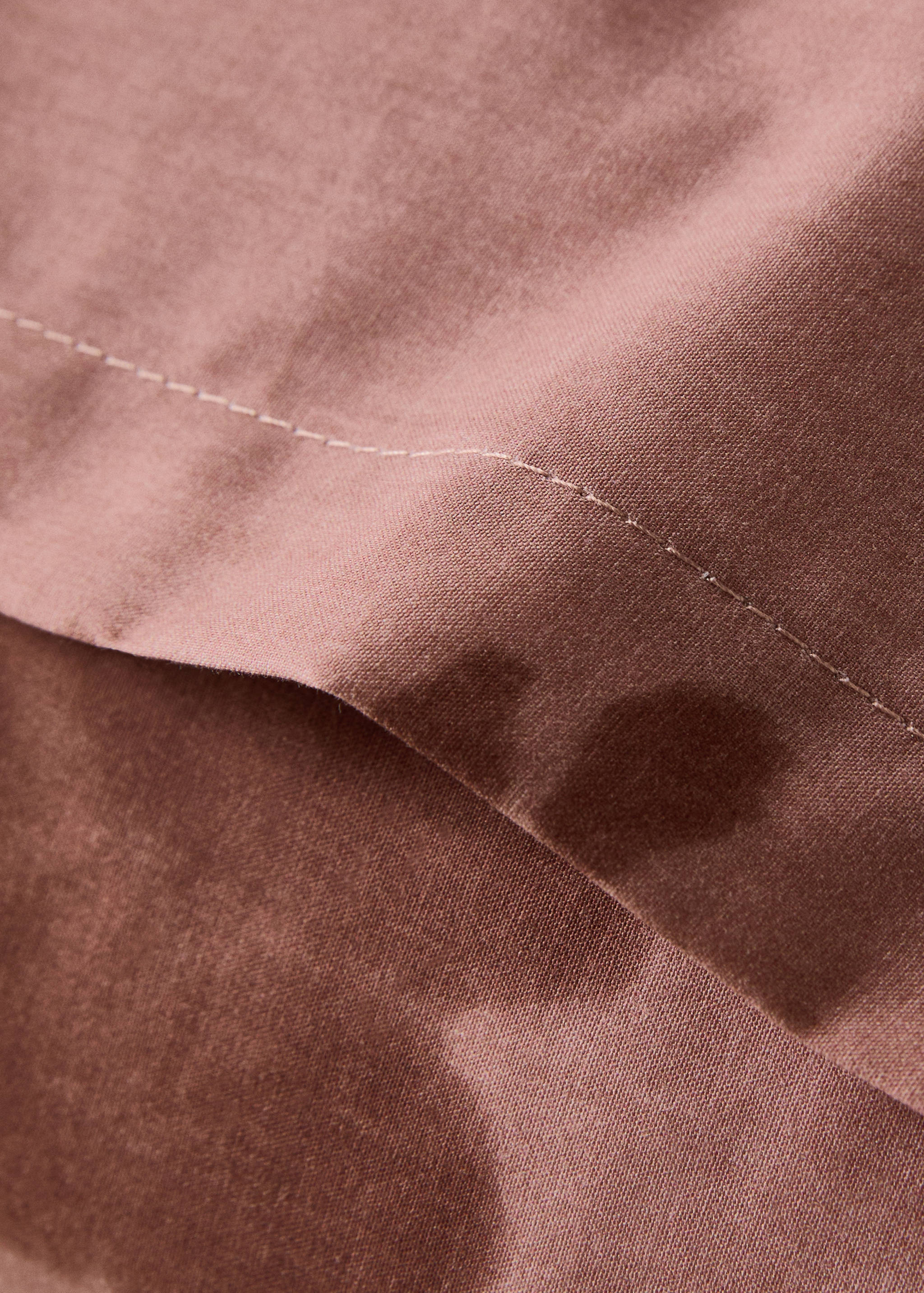 Zwei Kopfkissenbezüge aus Baumwoll-Perkal, 200er Fadendichte, verblasstes Blumenmuster, 50 x 75 cm - Detail des Artikels 3