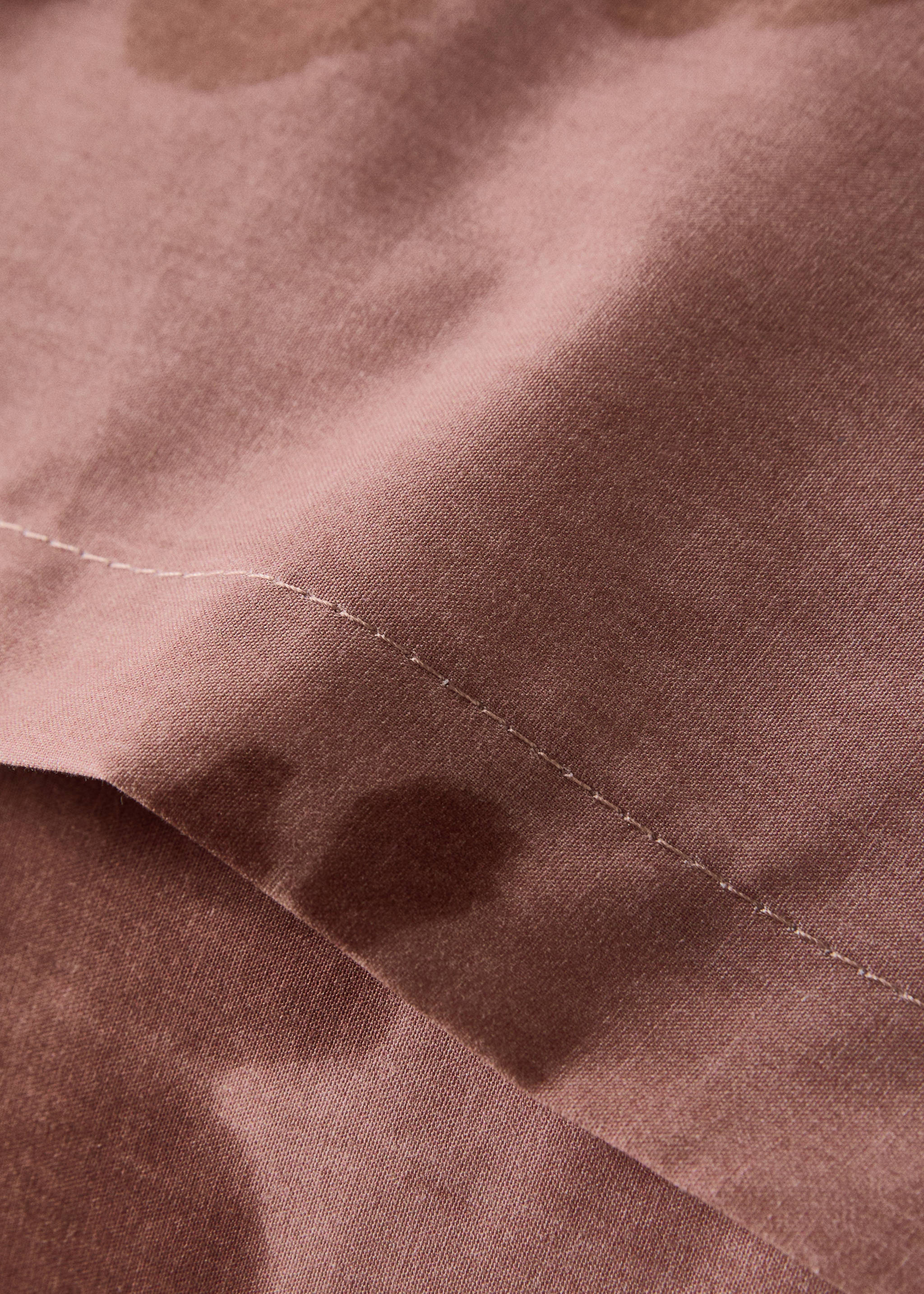 Kissenbezug aus Baumwollperkal mit 200 Fäden, verschwommene Blumenmuster, 60x60 cm - Detail des Artikels 3