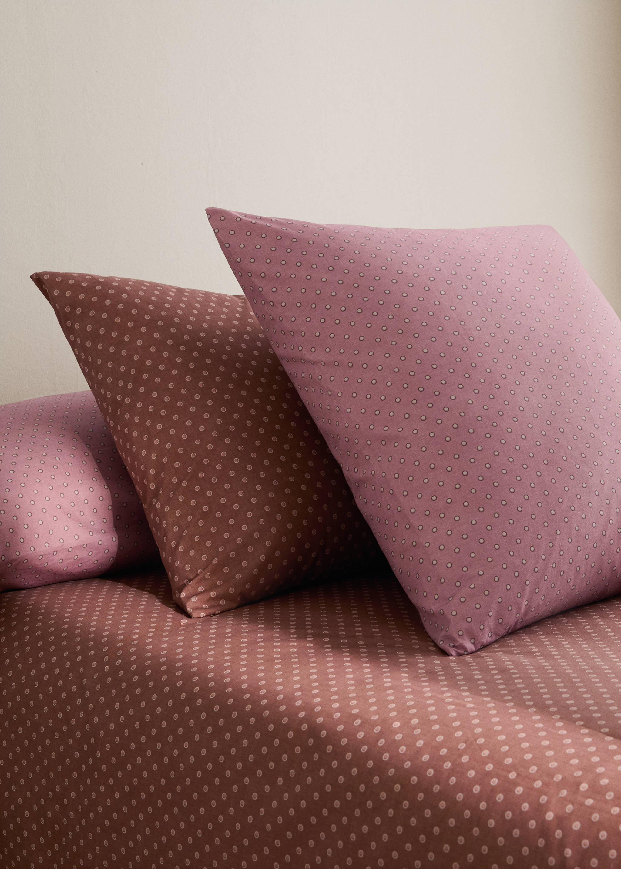 Children's cotton polka-dot pillowcase 50x75 cm - General plane