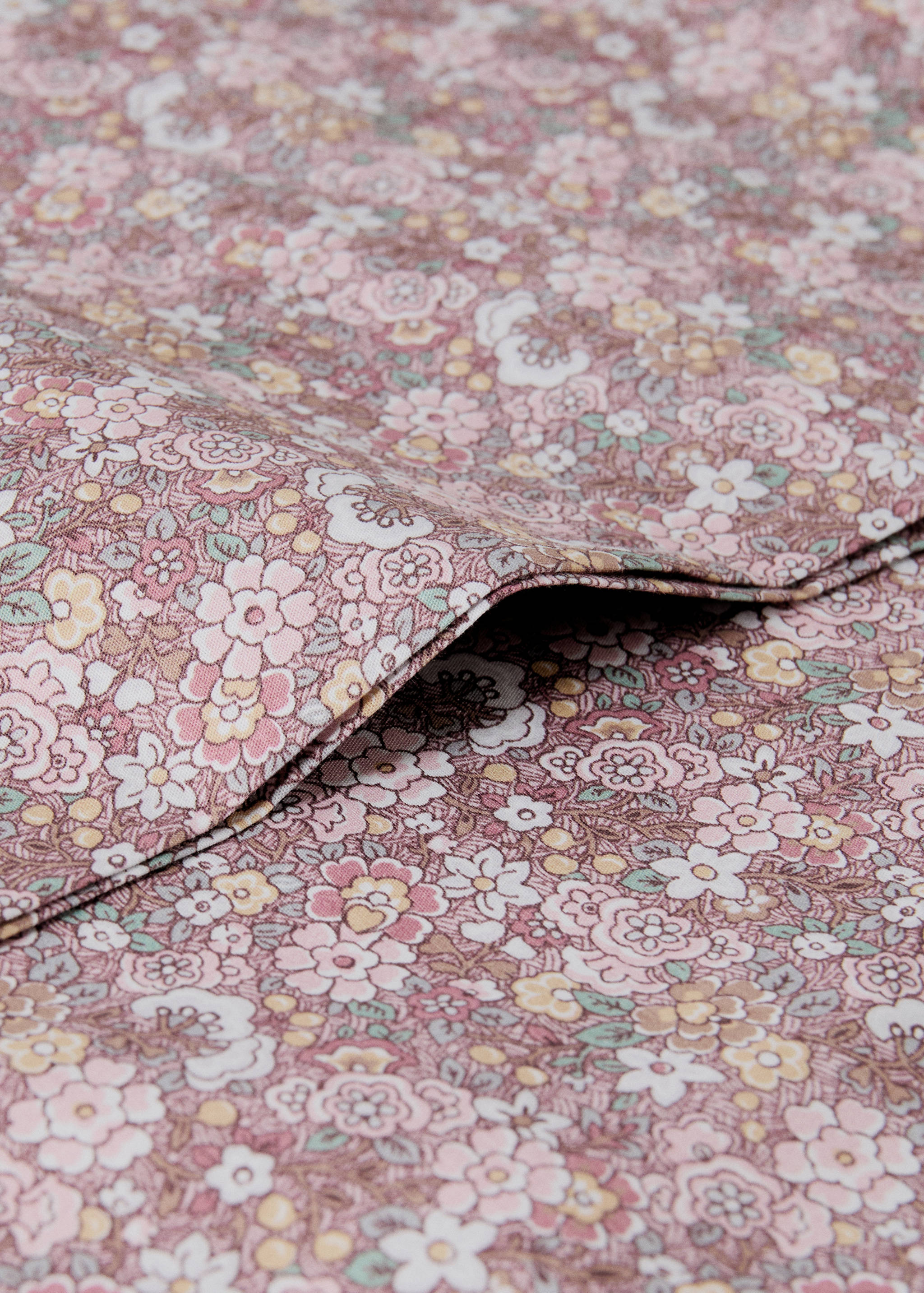 Poszewka na poduszkę z bawełnianego perkalu w drobne kwiaty 45x110 cm - Szczegóły artykułu 1