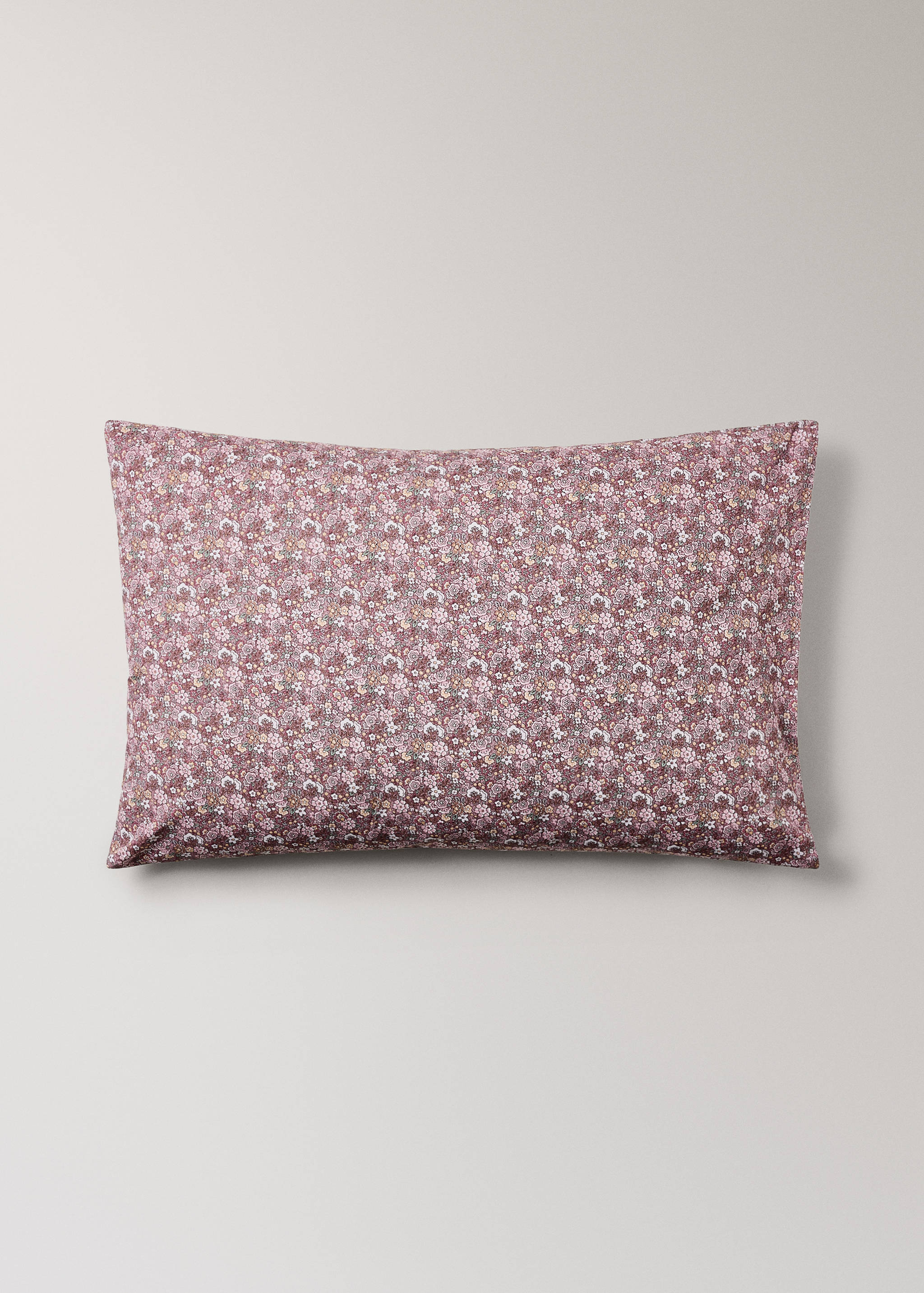 Percale cotton pillowcase with small floral print 50x75 cm - Article without model