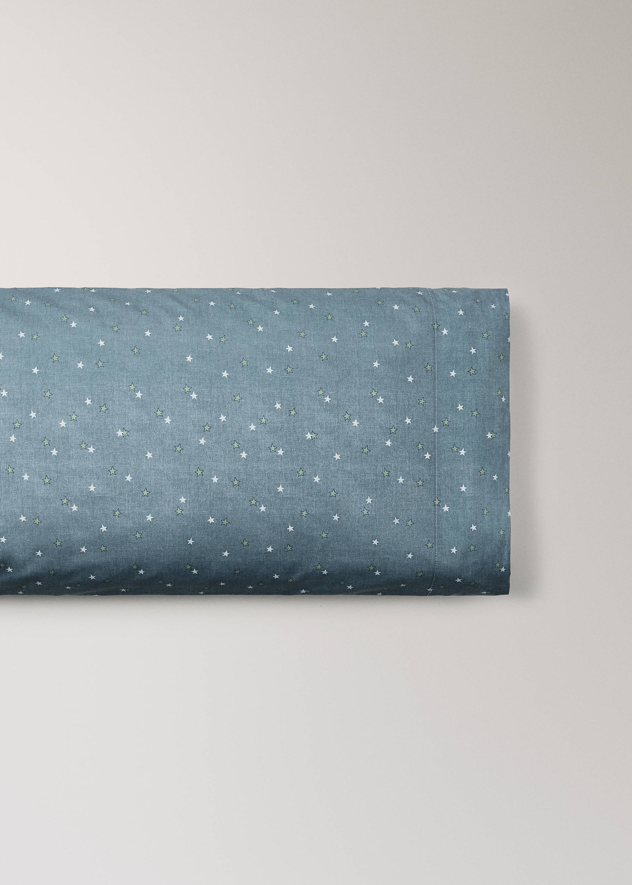 Percale cotton children's star-print pillowcase 45x110 cm - Article without model