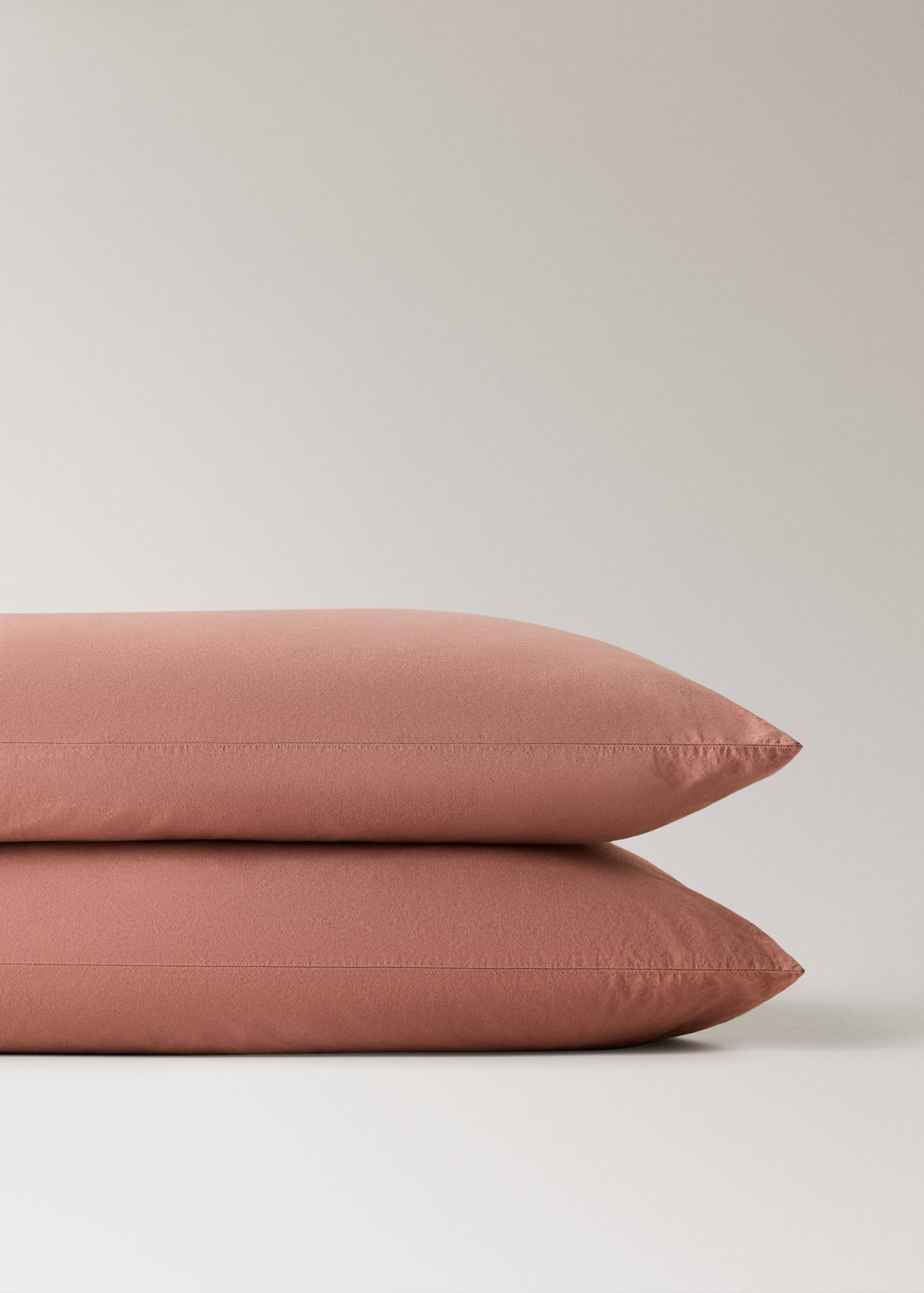 Deux taies d’oreiller coton lavé nœuds 50x75 cm - Détail de l'article 3