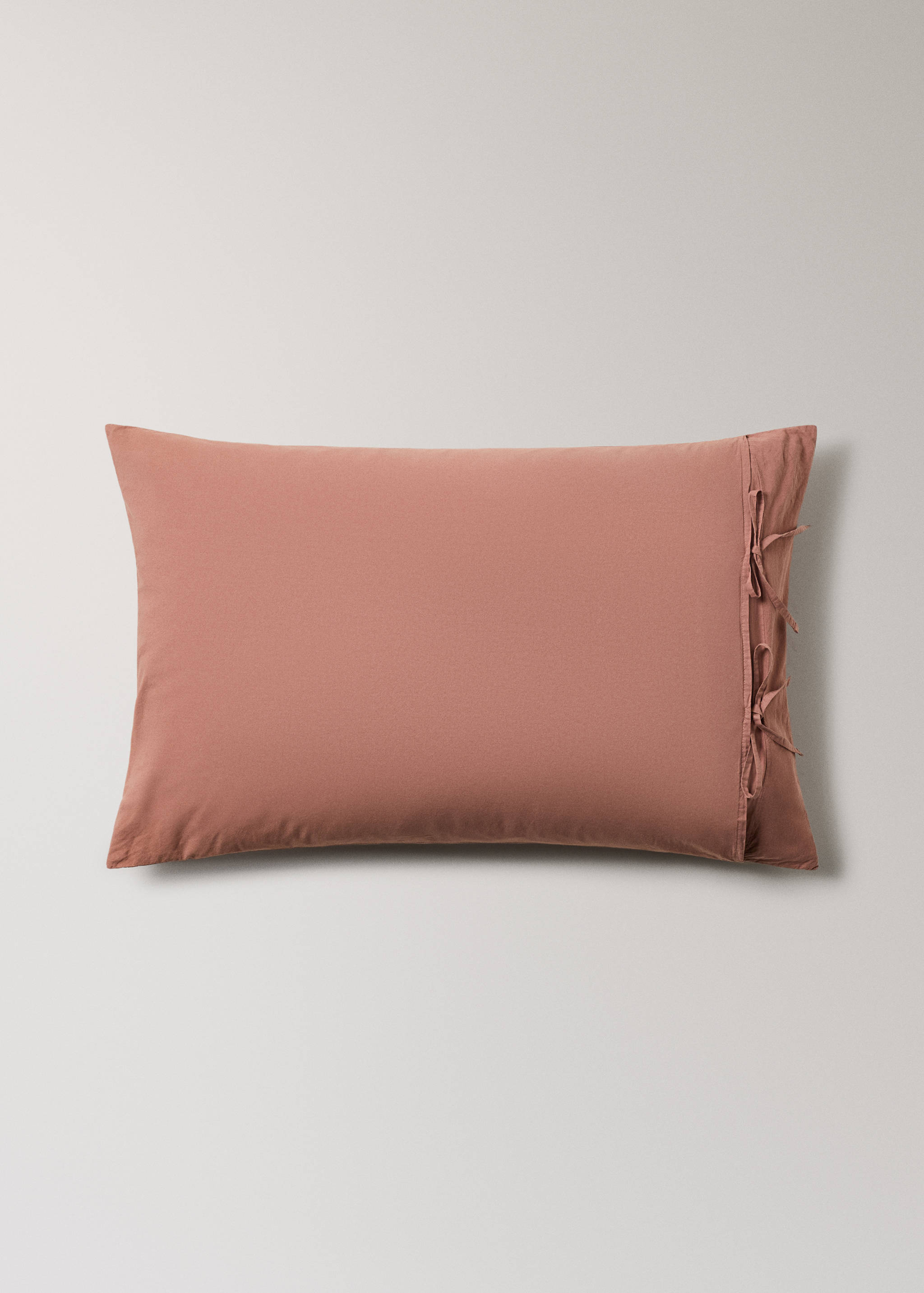 Deux taies d’oreiller coton lavé nœuds 50x75 cm - Détail de l'article 4