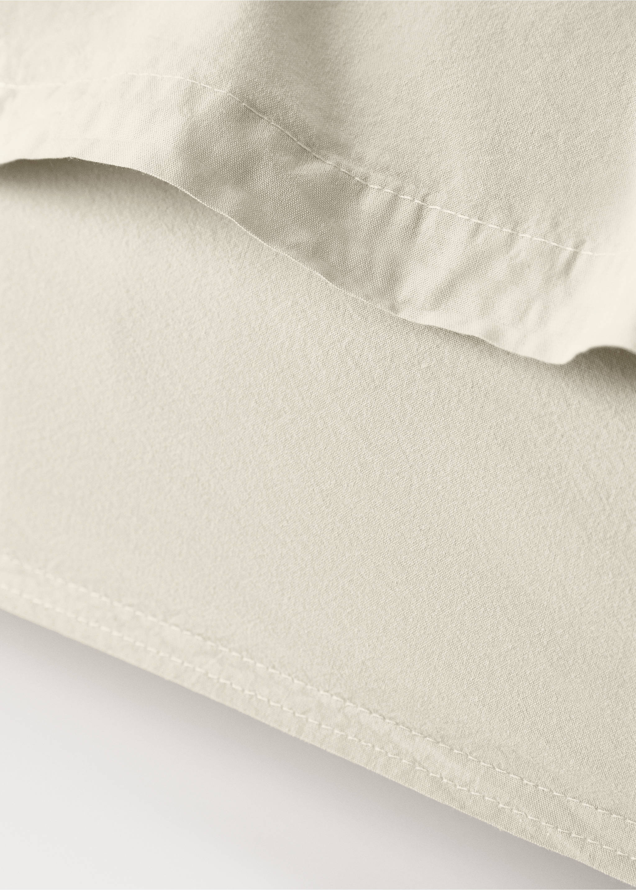 Children's washed cotton double-stitched pillowcase 50x75 cm - Details of the article 1, Pastel Green. Ref: 17011639-00.