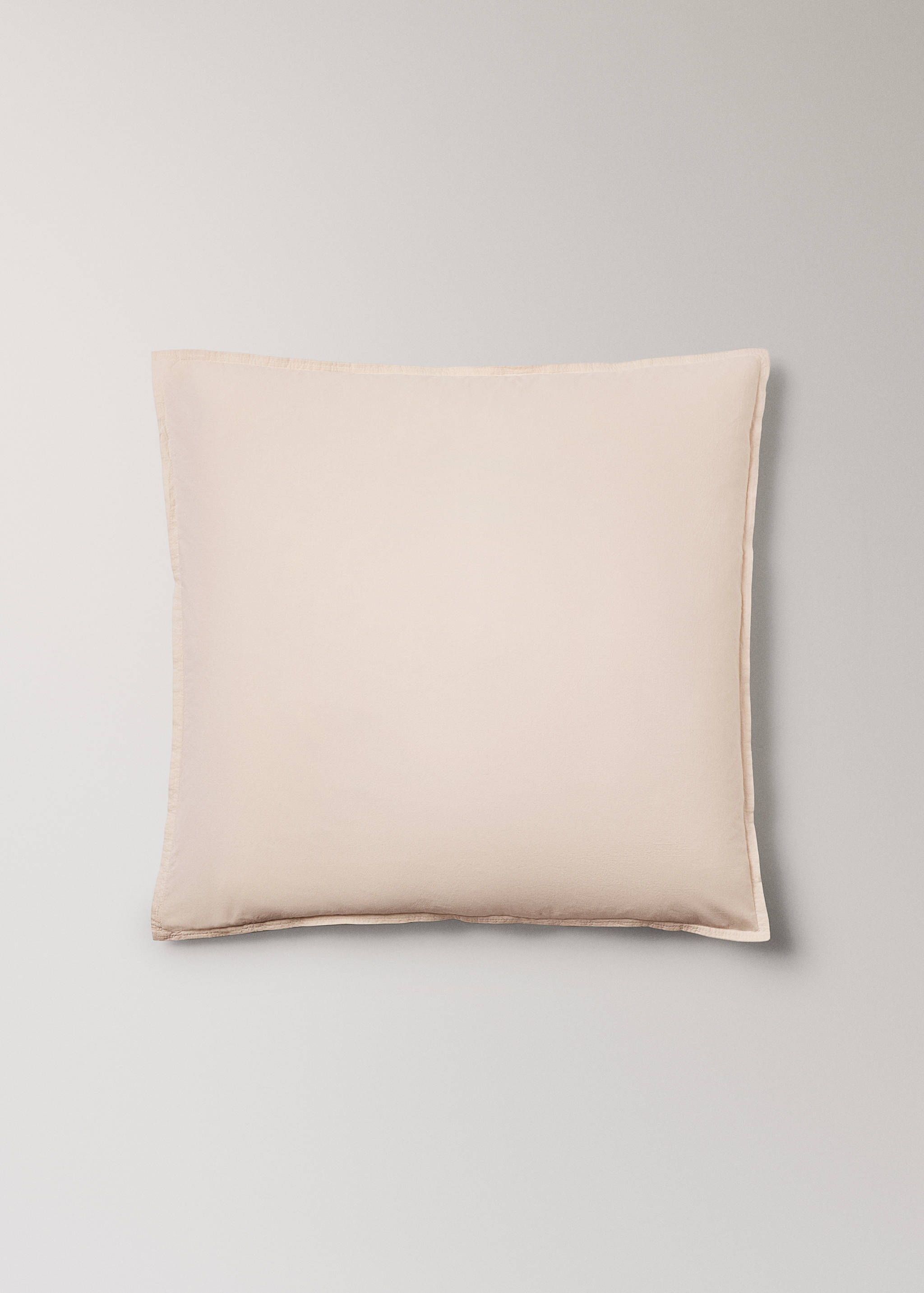 Taie d’oreiller enfant coton lavé double surpiqûre 60x60 cm - Article sans modèle