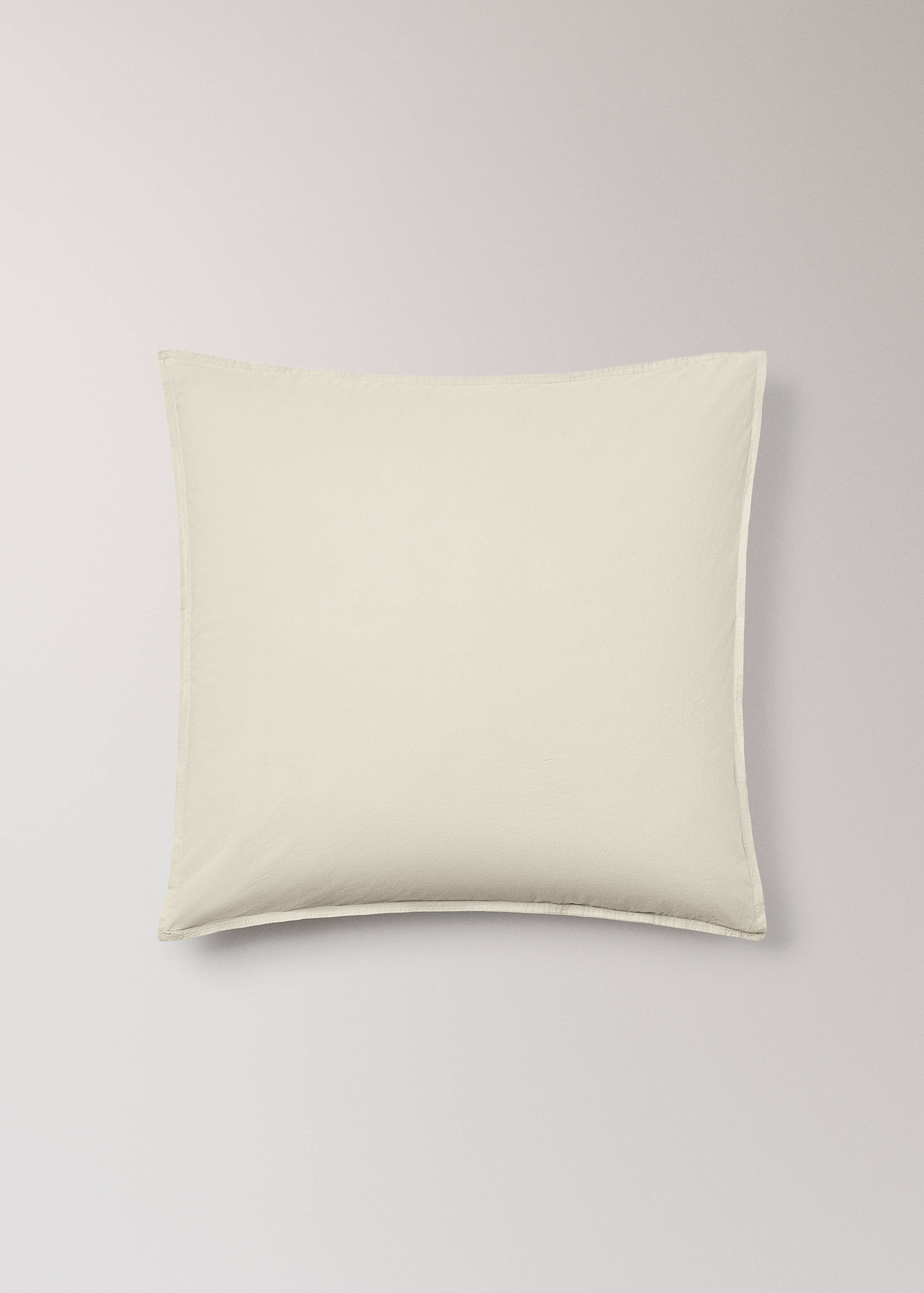 Taie d’oreiller enfant coton lavé double surpiqûre 60x60 cm - Article sans modèle