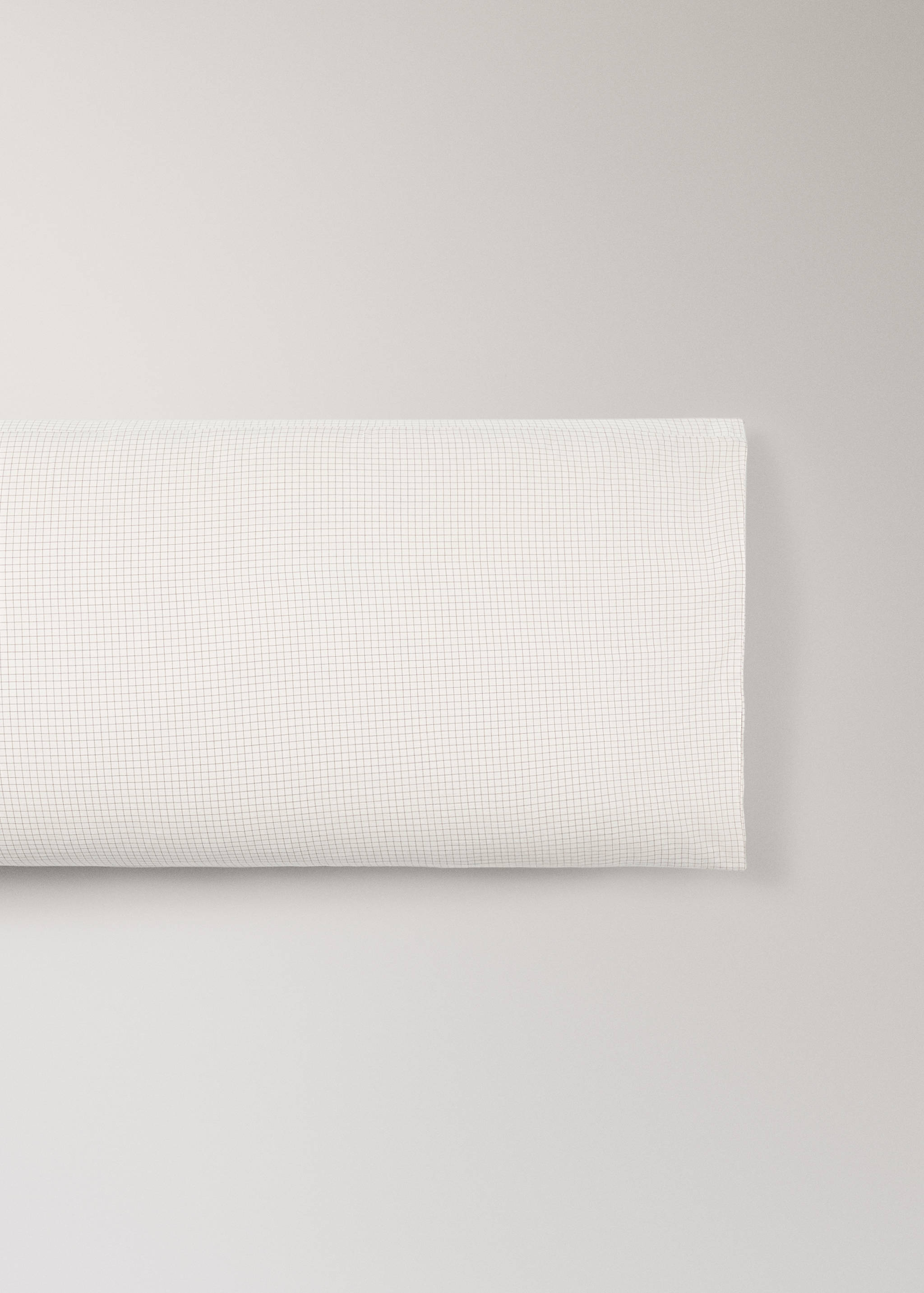 Cotton mini-check children's pillowcase 45x110cm - Article without model