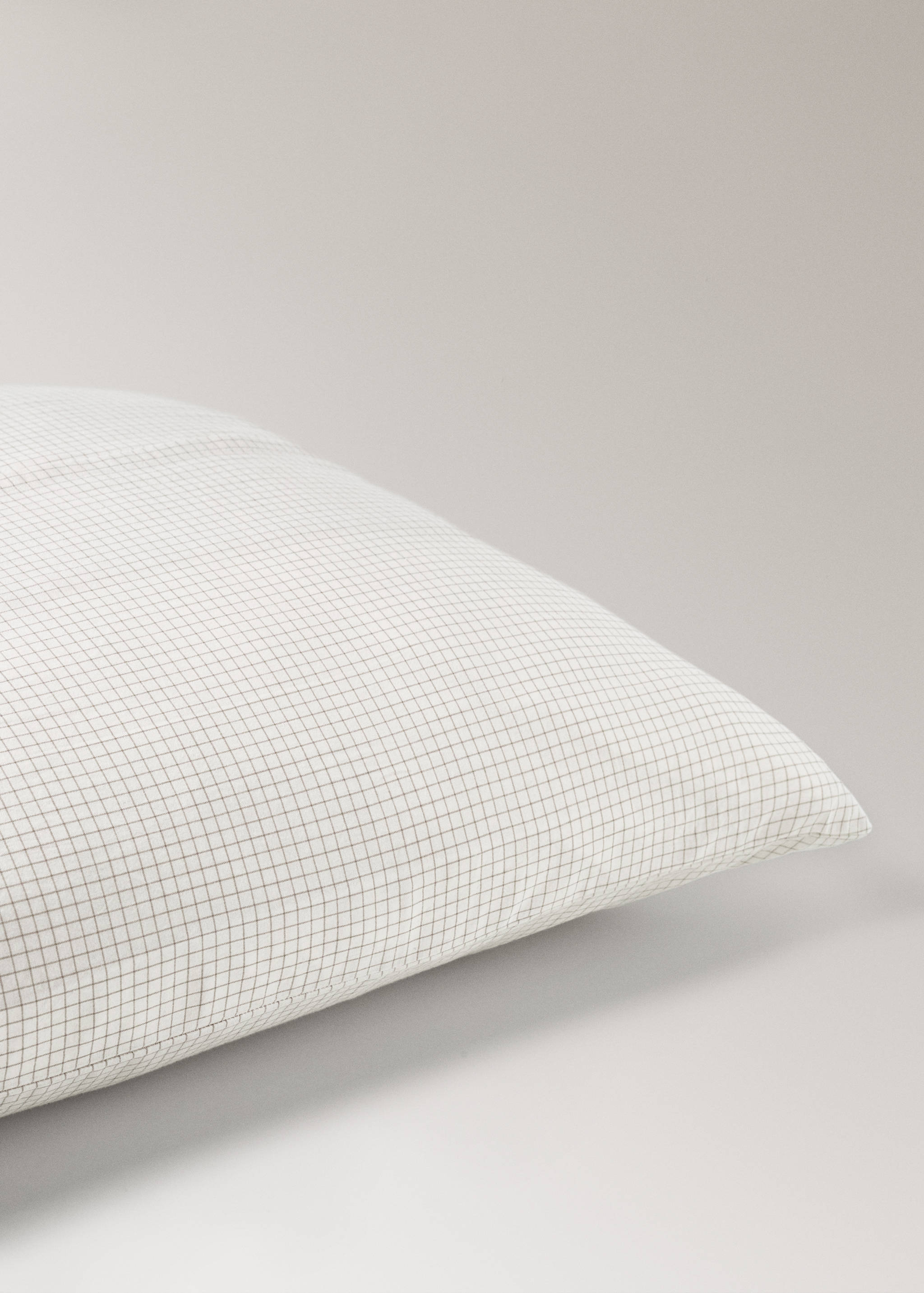 Cotton mini-check children's pillowcase 60x60 cm - Details of the article 1