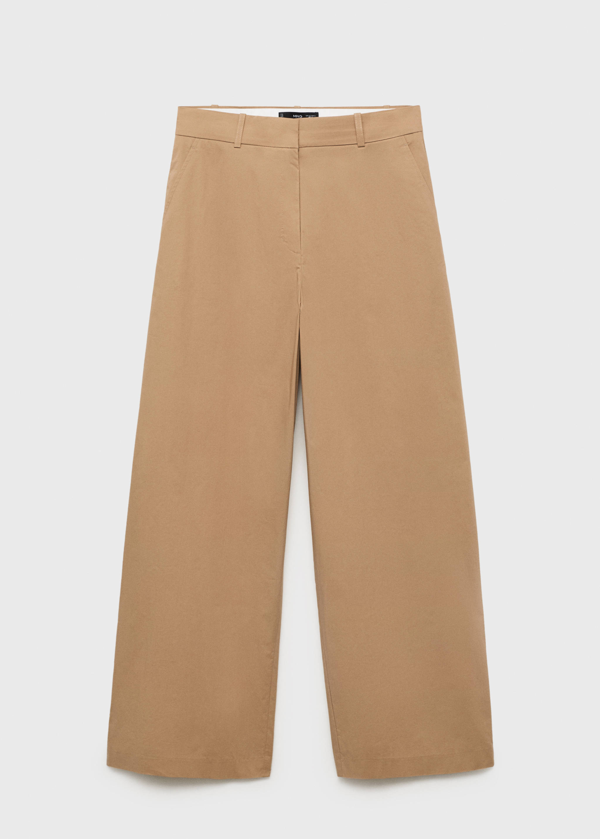 Mid-rise wide leg trousers - Article without model