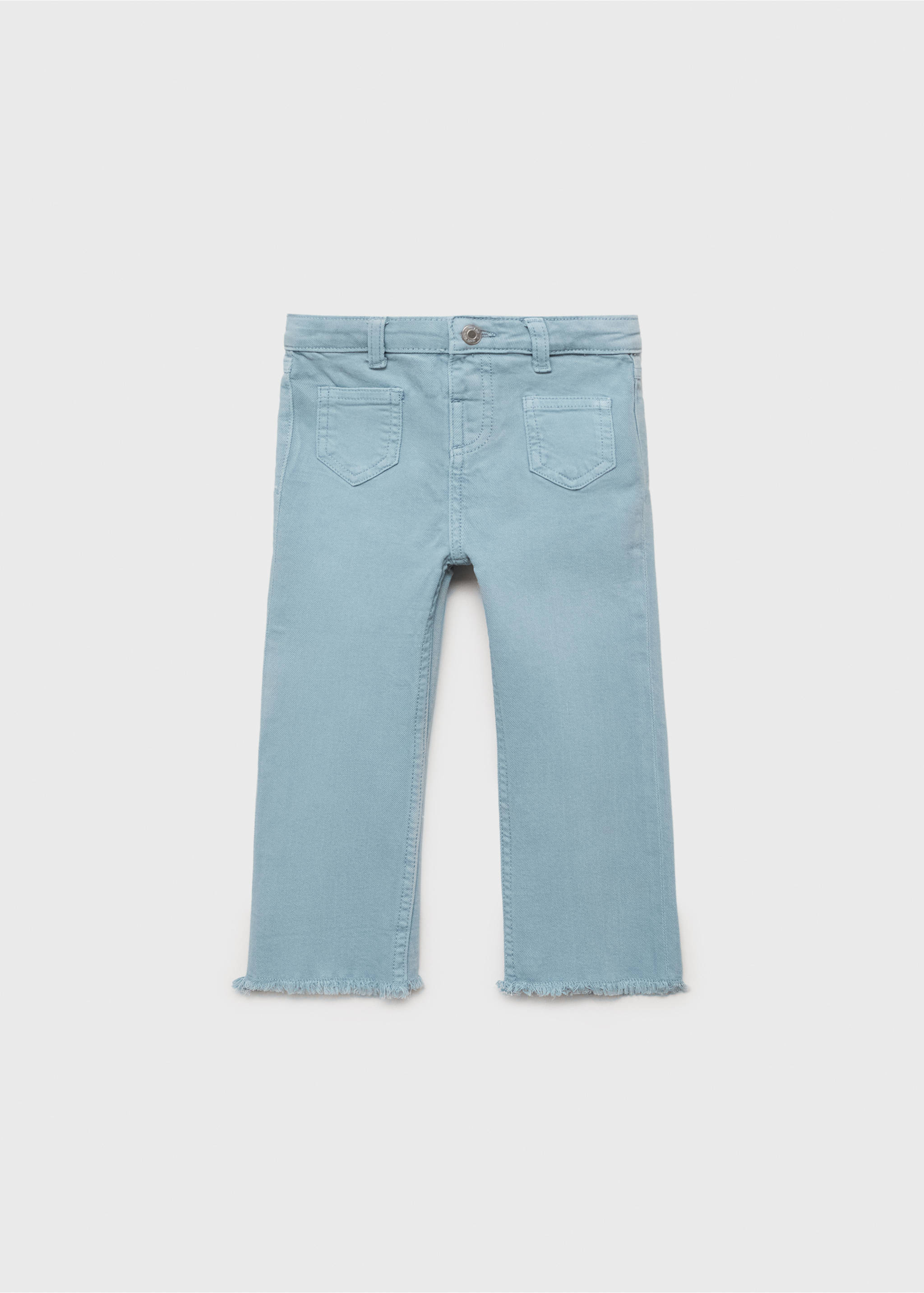 Dikişsiz flare jean pantolon - Modelsiz ürün, Mavi. Ref: 17012032-00.