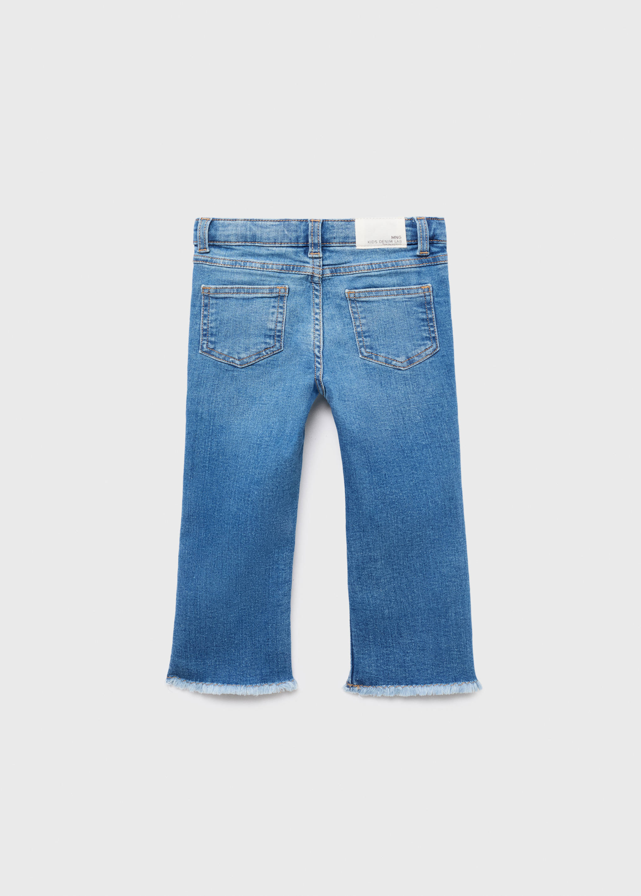 Jeans flare bordo sfilacciato - Retro dell'articolo