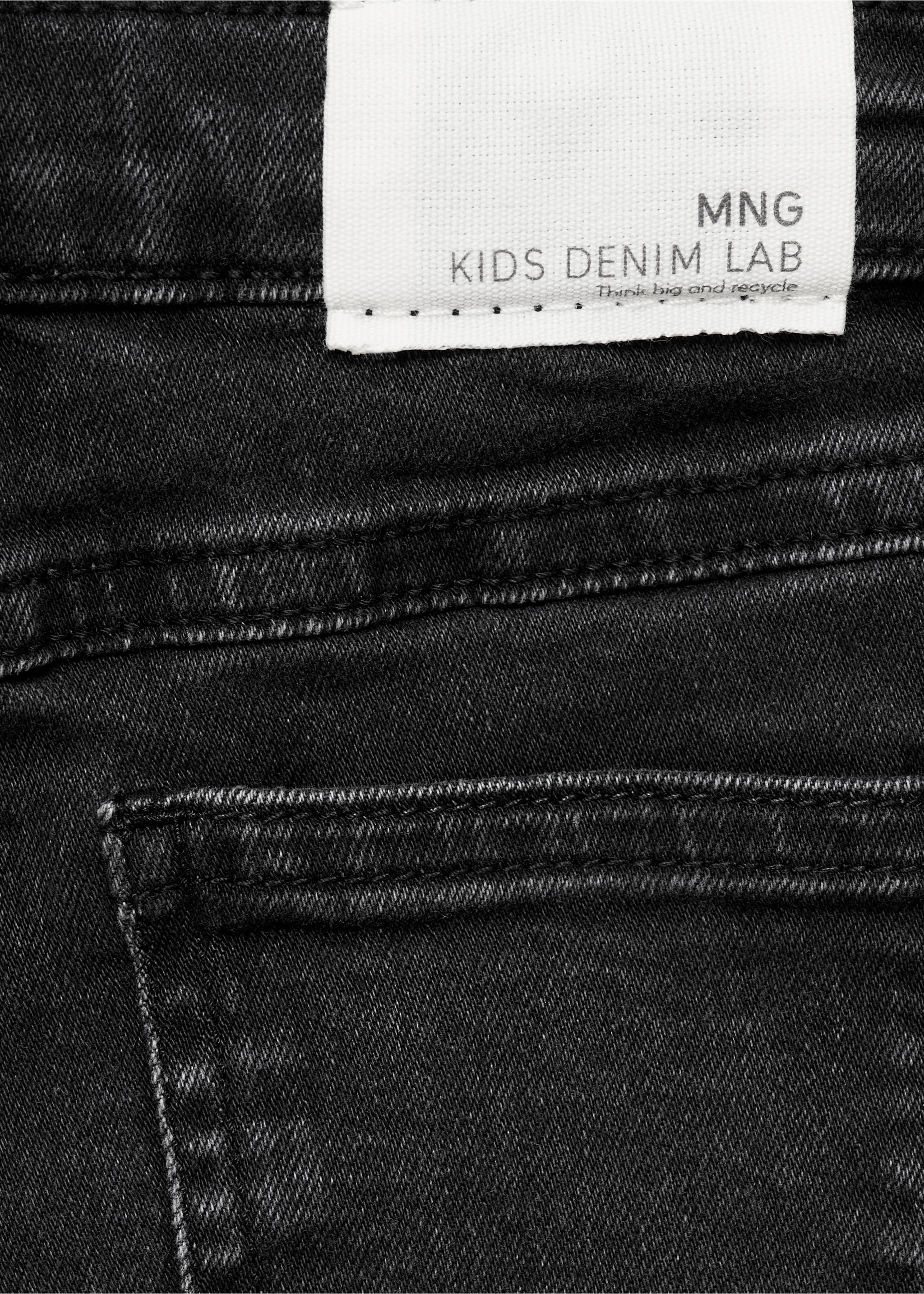 Jean flare ourlet effiloché - Détail de l'article 0, Black denim. Ref: 17012032-00.