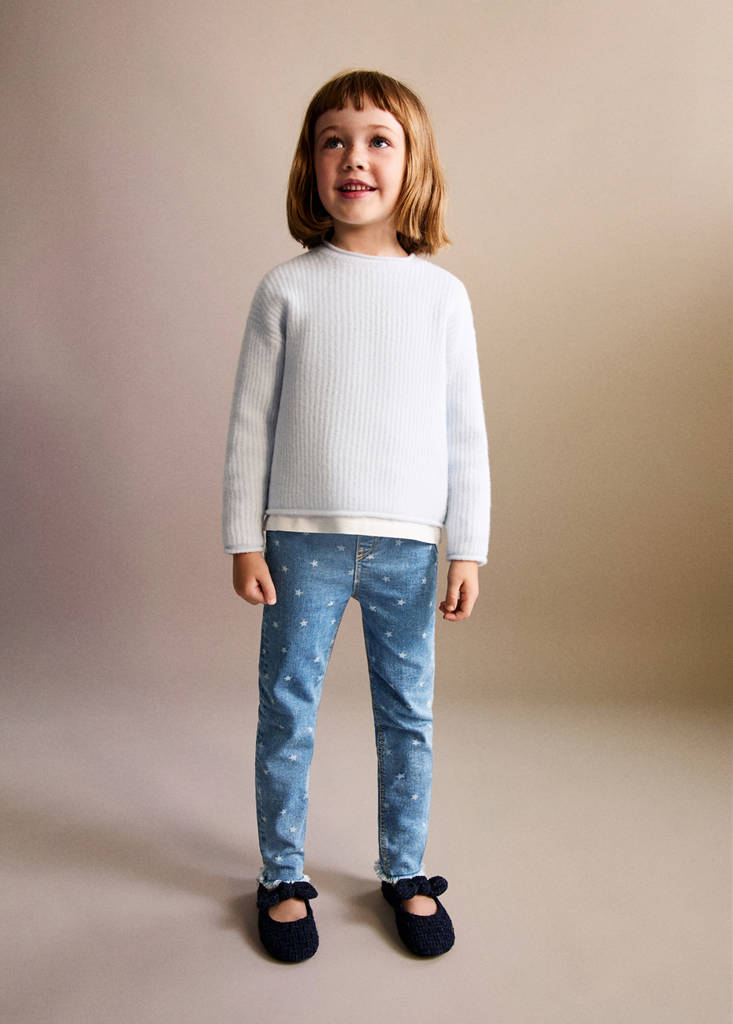 Skinny star jeans — Medium Blue