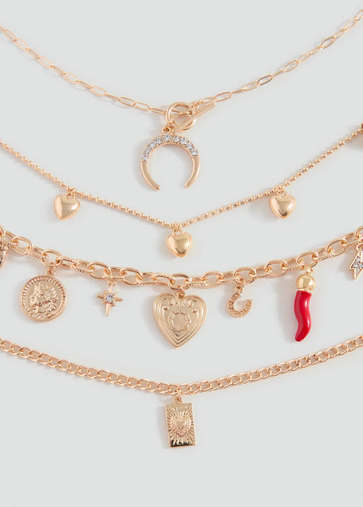 Pack of 4 pendants — Gold