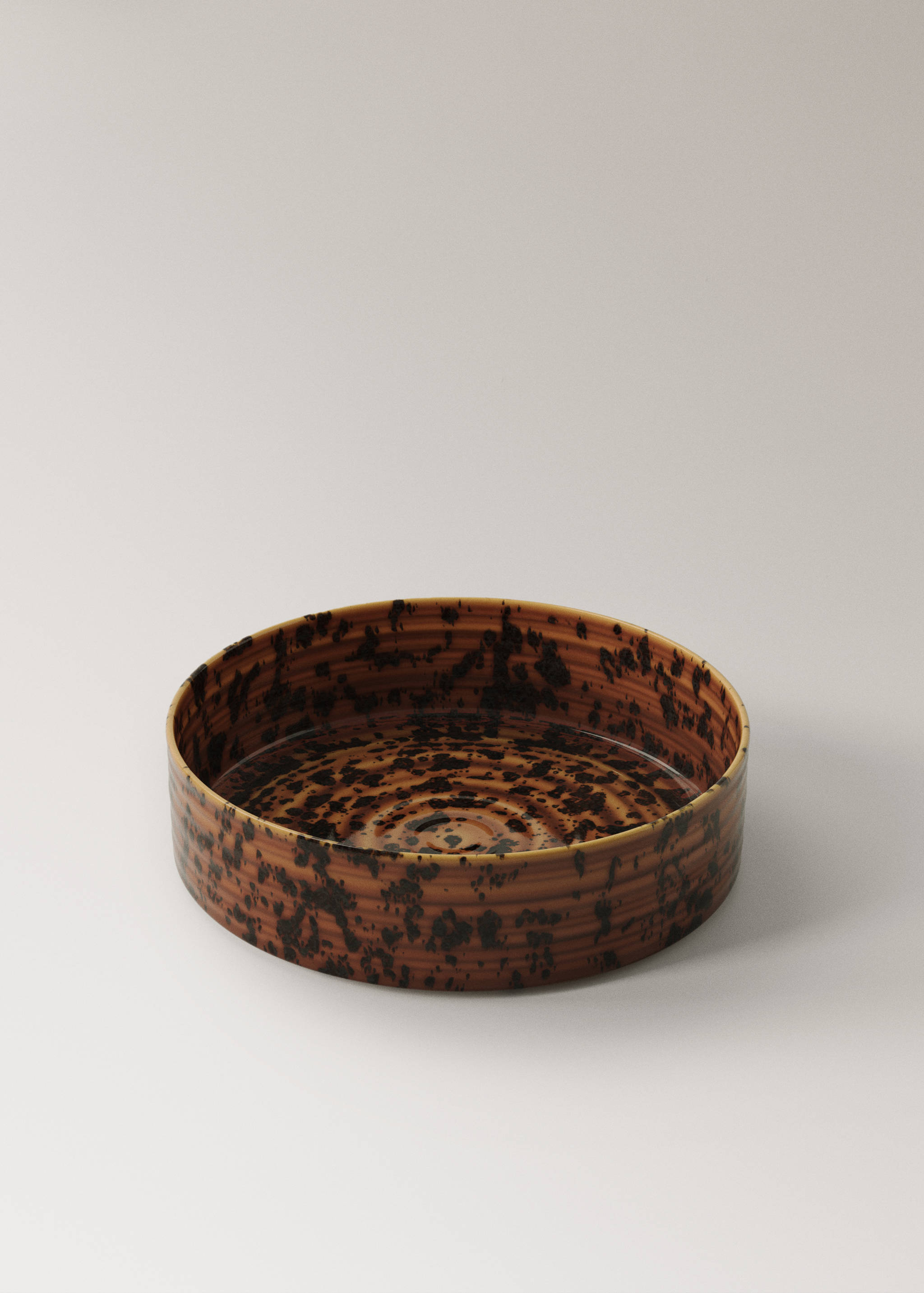 Medelstor skål i keramik med reaktiv glasyr - Detaljer om artikeln 1