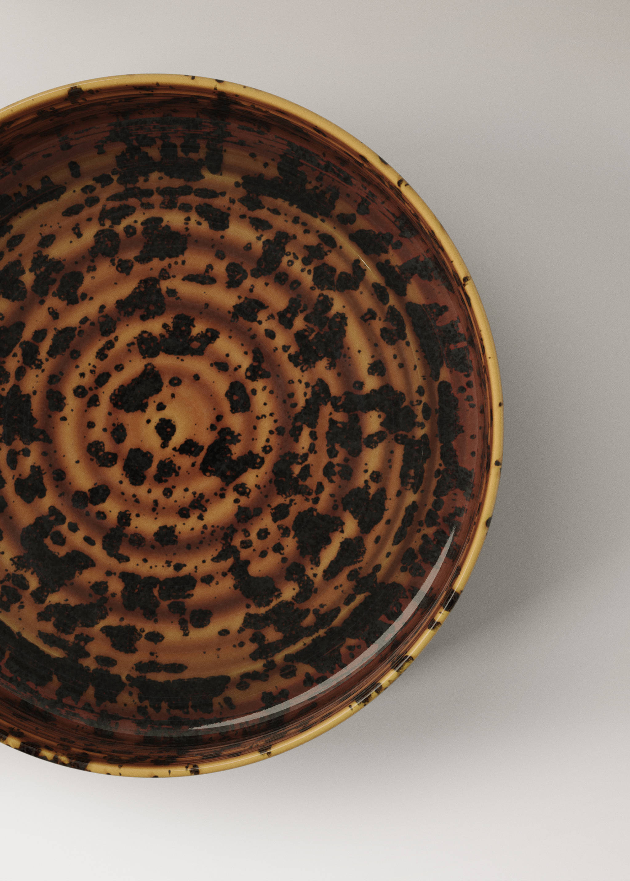 Medelstor skål i keramik med reaktiv glasyr - Detaljer om artikeln 2