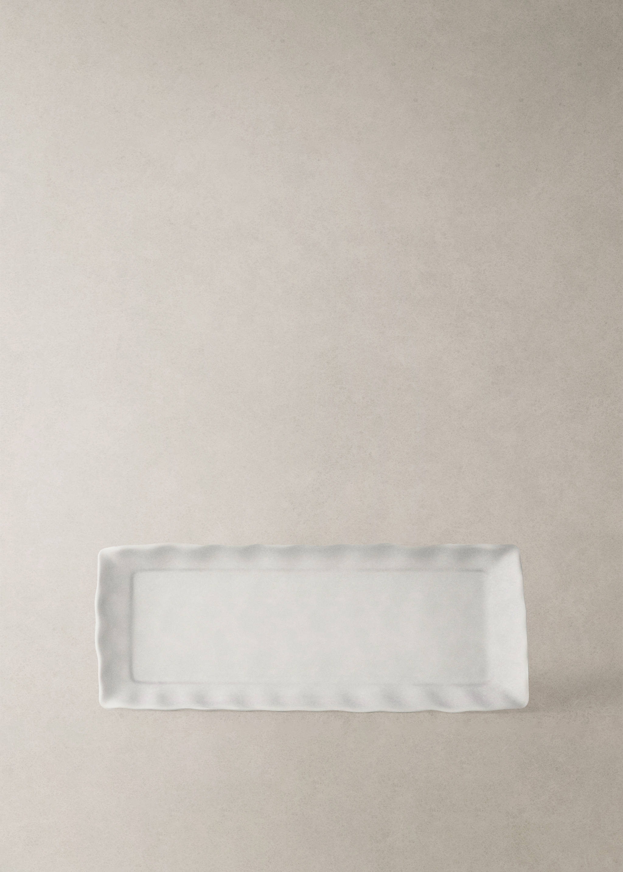 Керамічна таця з хвилястим оздобленням - Детальніше про товар 7