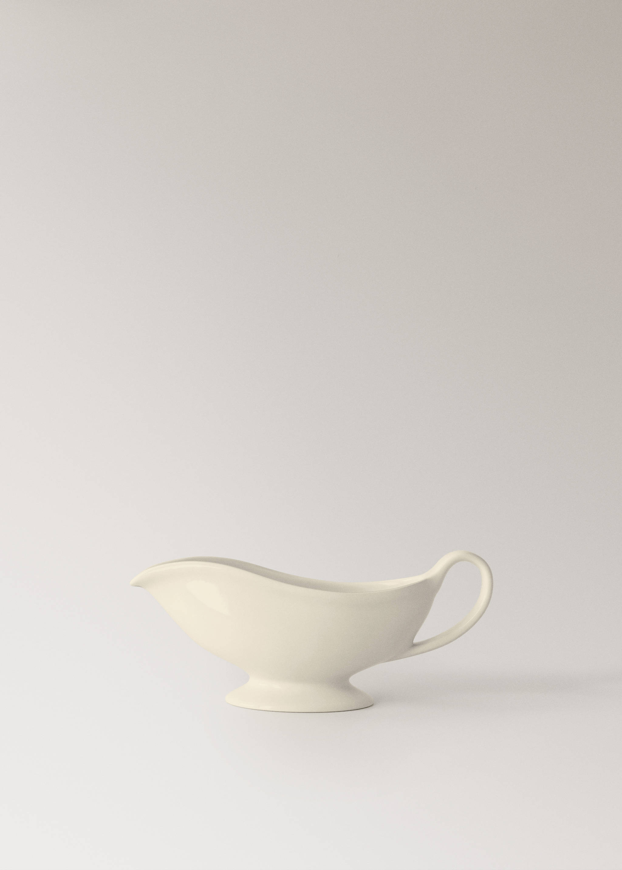 Oval stoneware sauce boat - Article without model