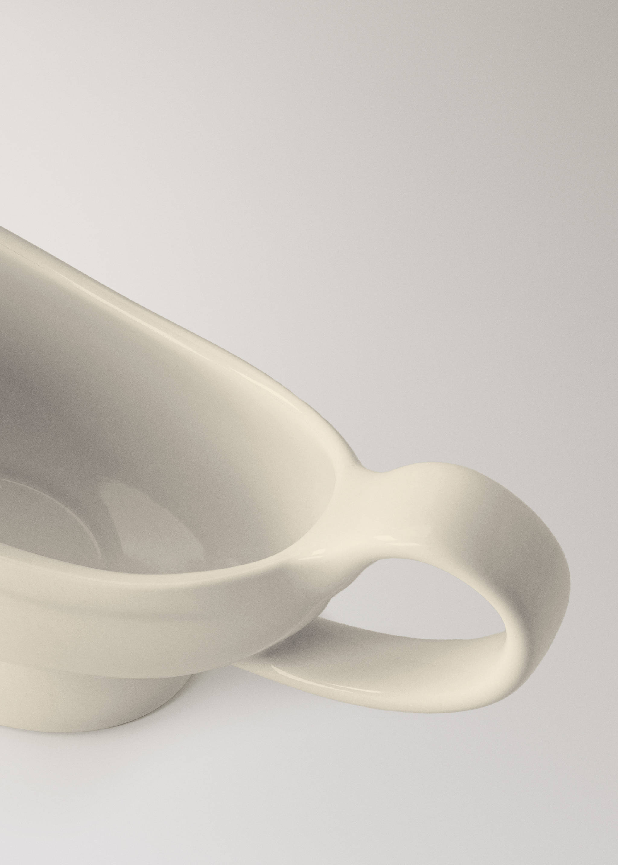Oval stoneware sauce boat - Details of the article 2