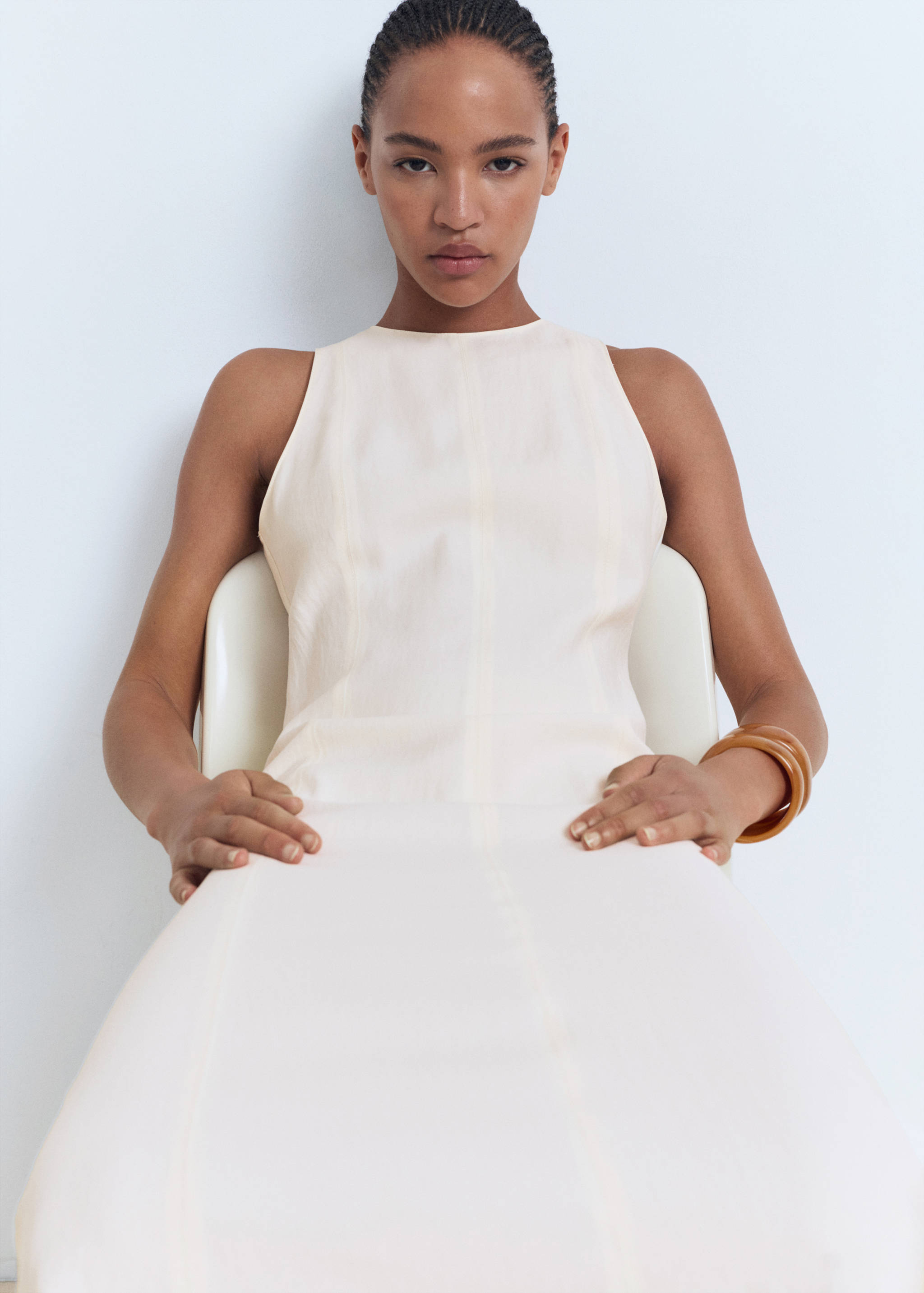 Flared midi-dress - Details of the article 2