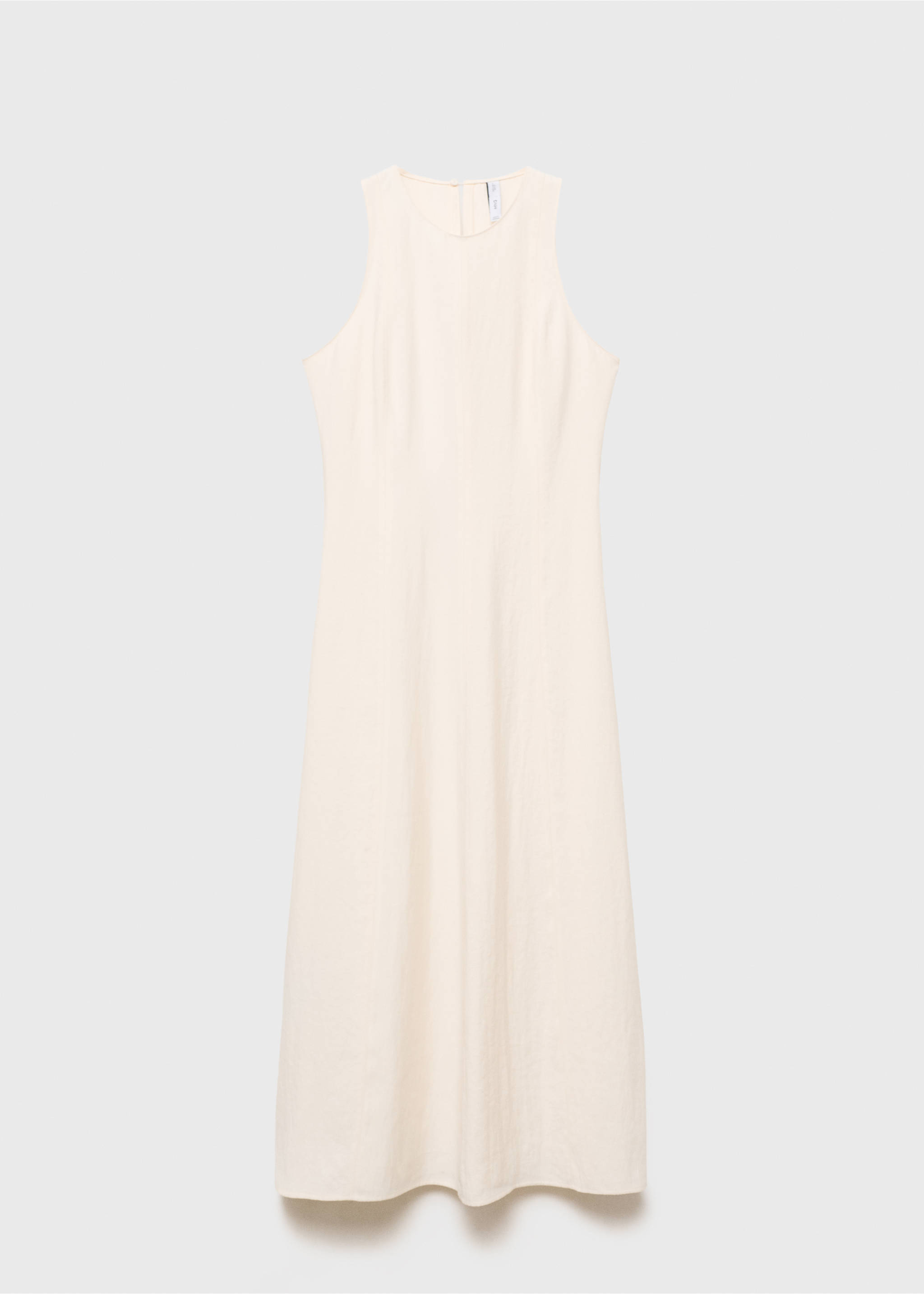 Расклешенное миди-платье - Изделие без модели, Экрю. Ref: 17012537-00.