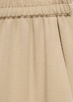 Straight-fit trousers with elastic waist — Beige 6