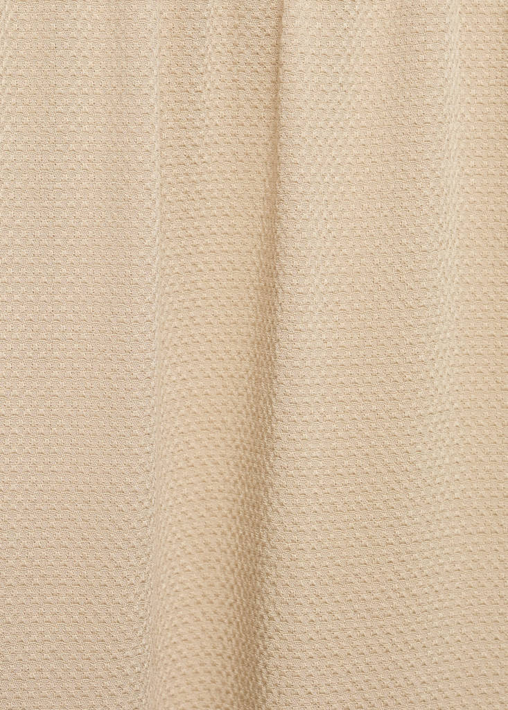 Straight-fit trousers with elastic waist — Beige