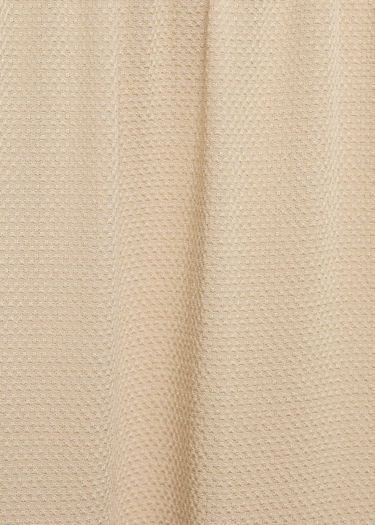 Straight-fit trousers with elastic waist — Beige